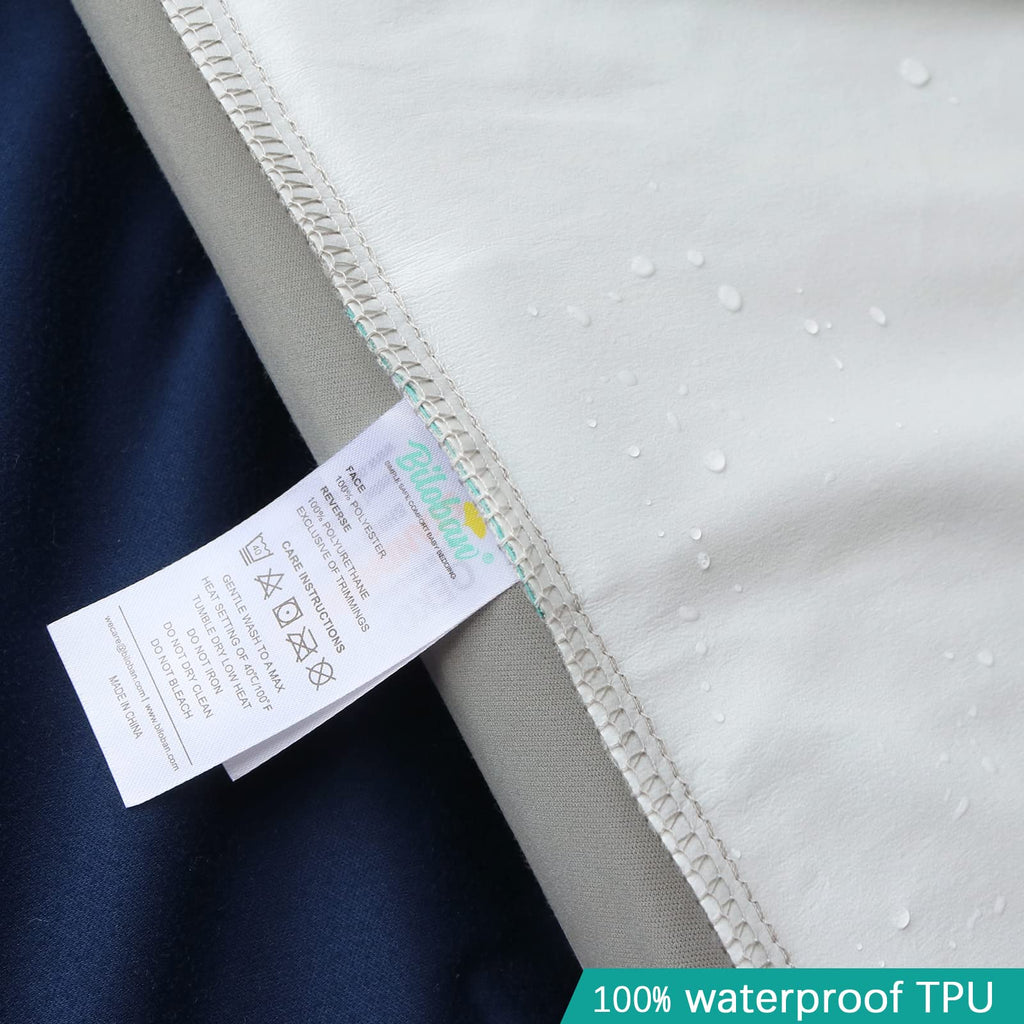 2 Pack Twin Mattress Protector Waterproof, Noiseless & Soft Coverage Mattress Fitted Sheet Twin with Deep Pocket up to 14", Super Breathable & Easy Wash Twin Size Mattress Protector