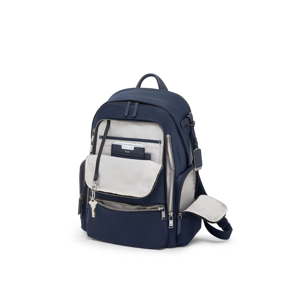 TUMI - Voyageur Celina Backpack - Women's Work and Travel Bag - 16.0" X 10.6" X 6.5" - Holds Up to 16" Laptop - Black & Gold Hardware