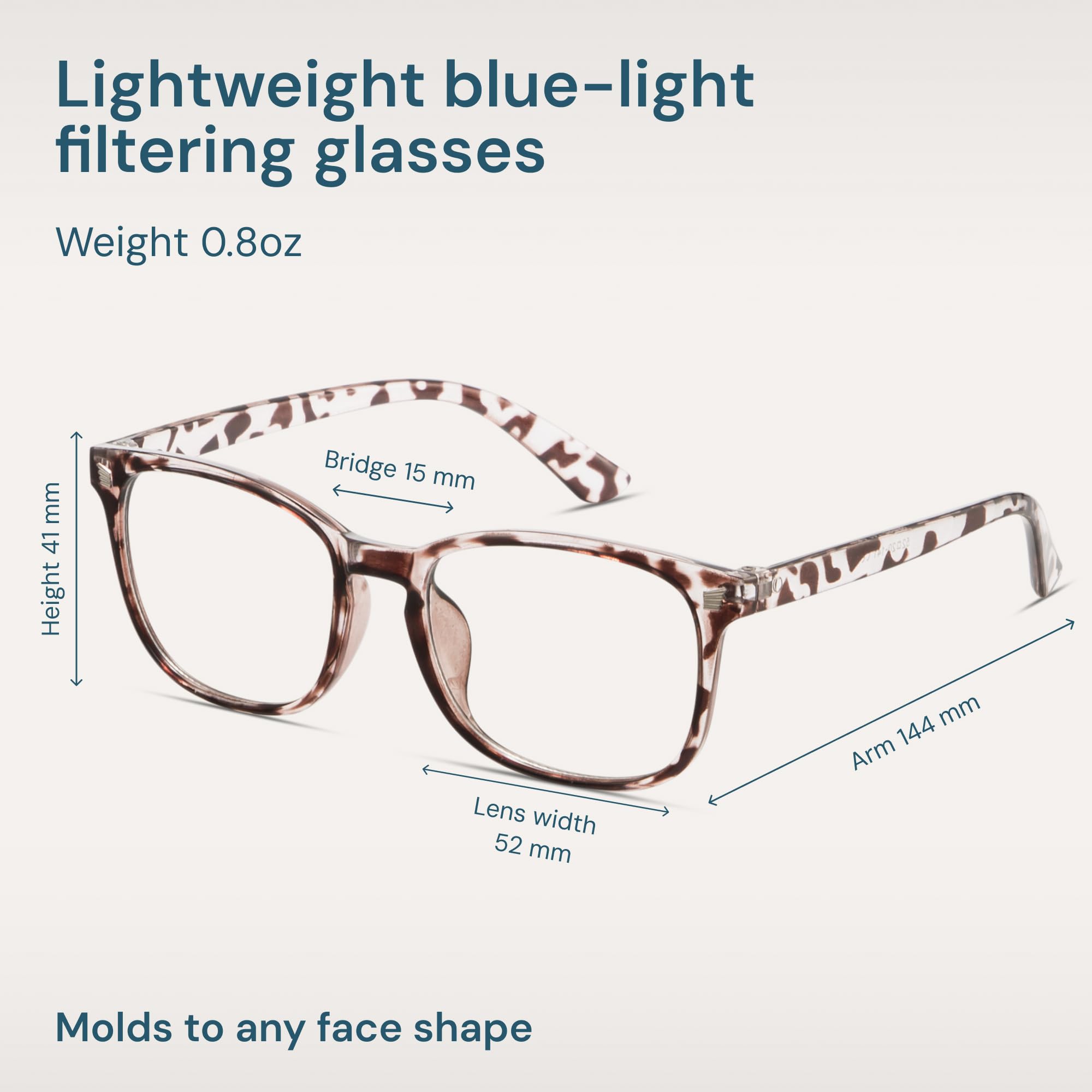 Gaoye Transparent, Clear Blue Light Glasses for Computer & Gaming - Anti UV Ray Lenses, Scratch-Resistant & Comfort Fit