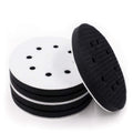 5 Pack 5 Inch 8 Holes Soft Density Interface Pads Hook and Loop 5" Sponge Cushion Buffer Backing Pad (Set of 5)
