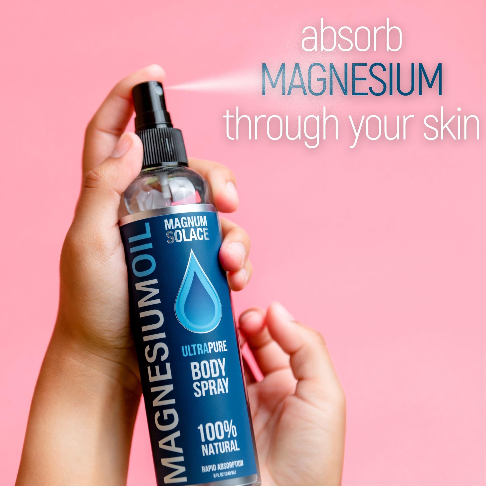 Magnesium Oil Spray - 100% Natural Magnesium Spray – 2 oz
