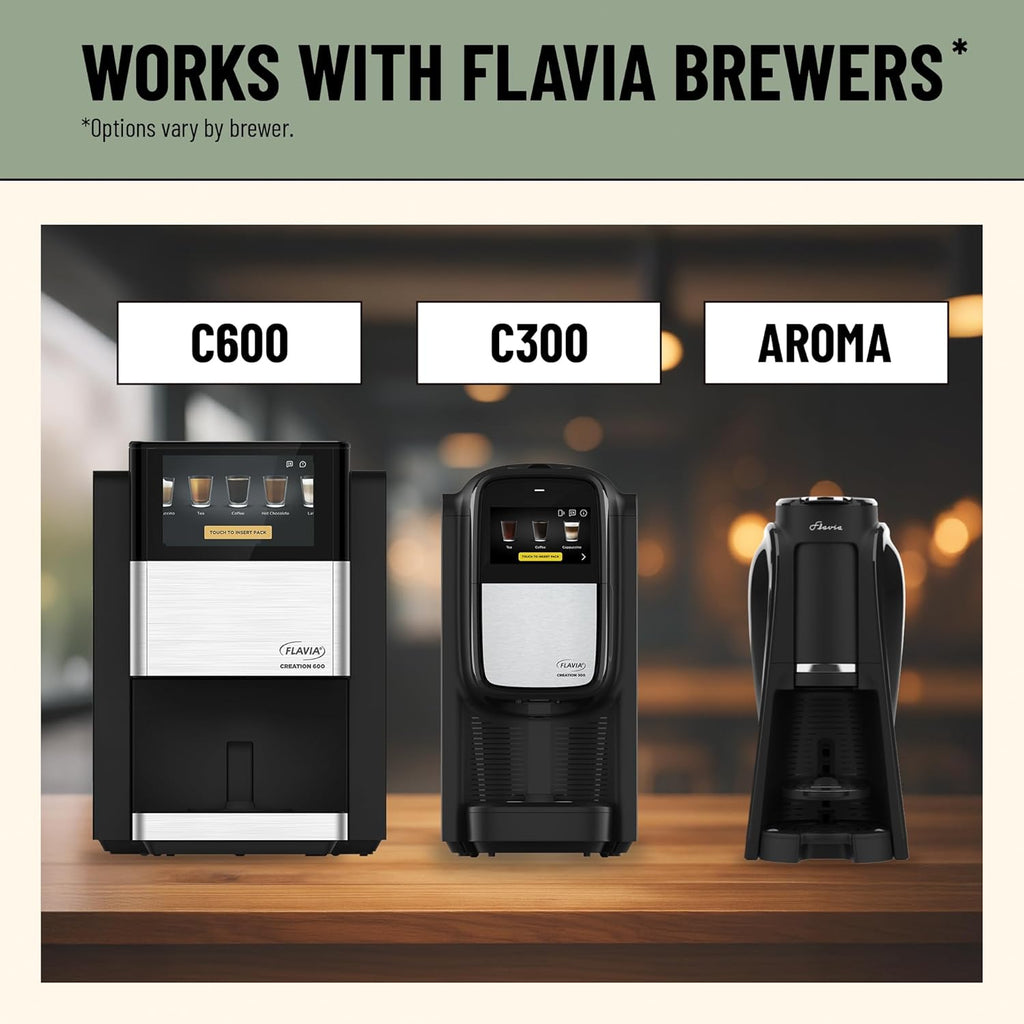 Flavia Alterra Donut Shop Coffee Freshpacks works only with Flavia Brewers, Medium Roast (Case of 100)