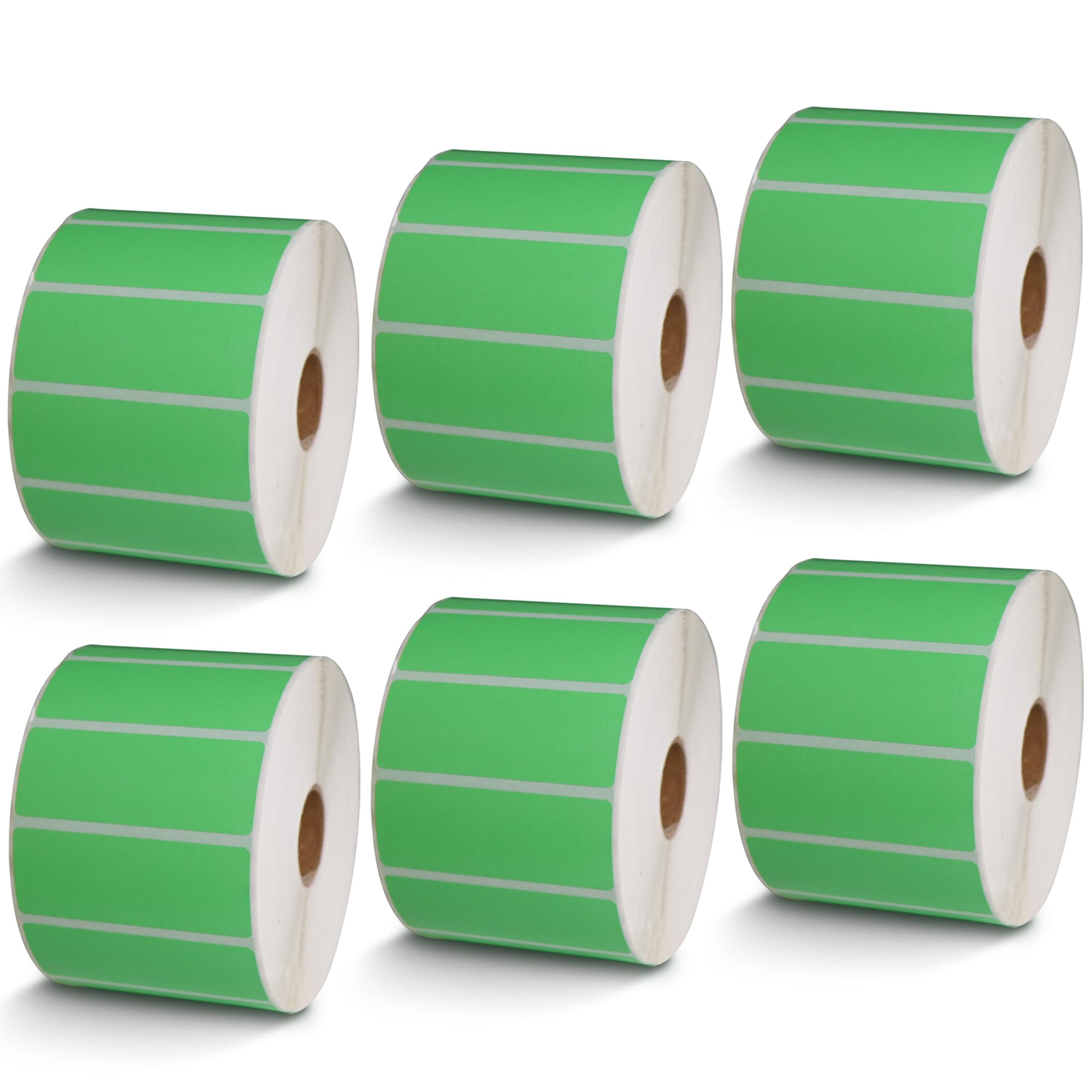 BETCKEY - 1" x 0.5" Small Labels Compatible with Zebra & Rollo Label Printer, Premium Adhesive & Perforated[Light Blue, 6 Rolls, 14580 Labels]