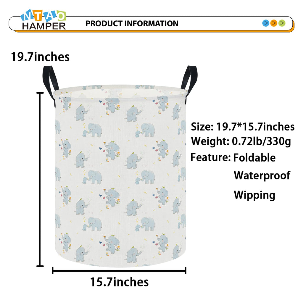 NTAOHAMPER Laundry Hamper, Laundry Basket, Waterproof Storage Bin for Bedroom, Clothes Organizer Basket, Books Box, Room Decor(Animal)