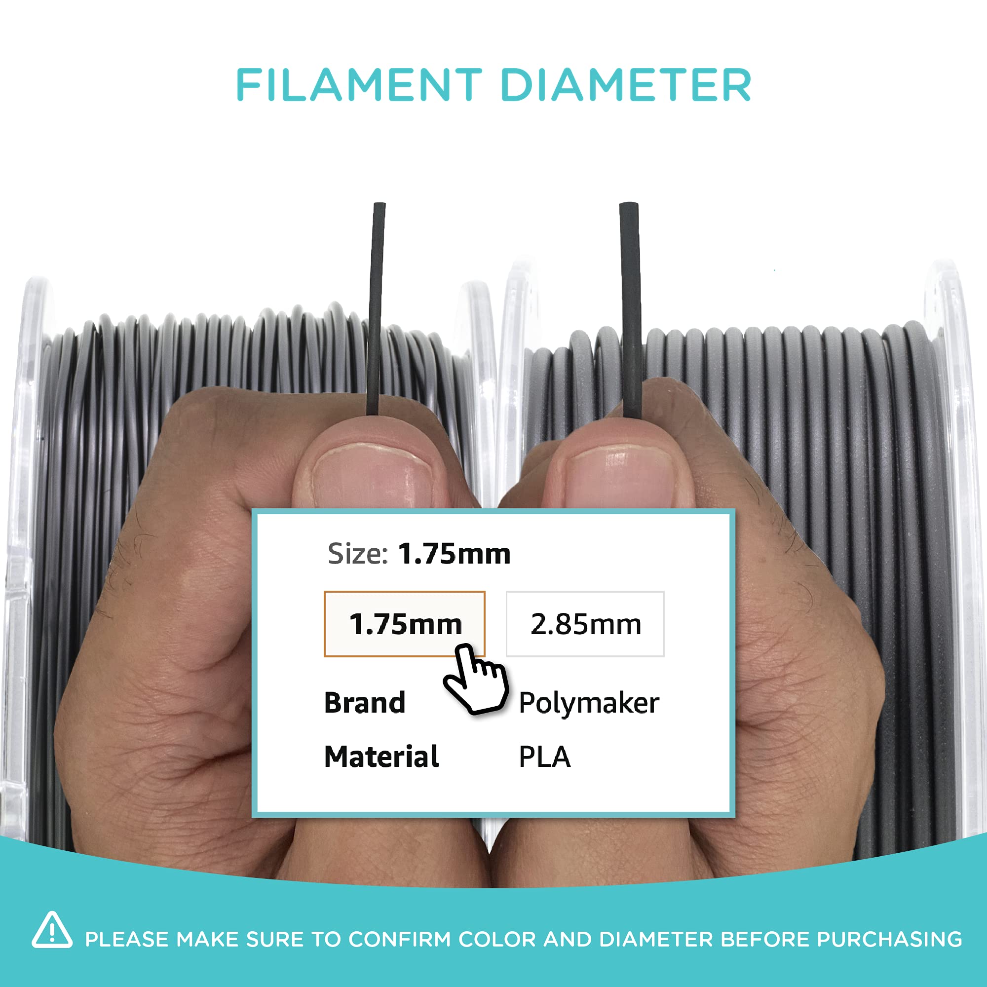 Polymaker PolyCast Filament 1.75mm for Investment Casting 0.75kg, 3D Printing Filament for Lost Wax Investment Casting, Similar to Wax Filament for Metal Casting Plaster Cleanly Burn Out