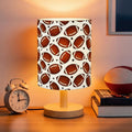 VIHOSE Woodland Animals Kids Table Lamp for Bedroom Kids Bedside Lamp with Linen Wooden Nightstand Cartoon Nursery Lampshade for Girls Boys Living Room