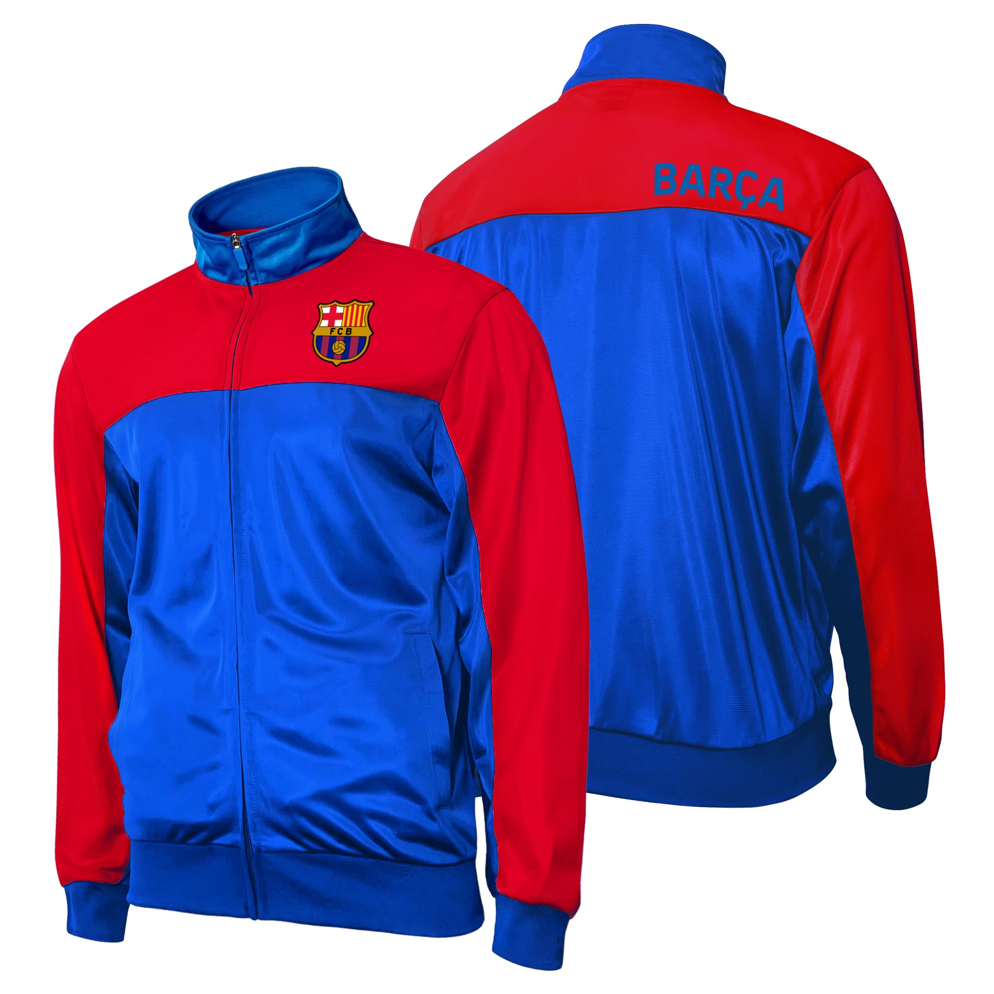 Icon Sports Officially Licensed FC Barcelona Soccer Track Jacket - Unisex Adult