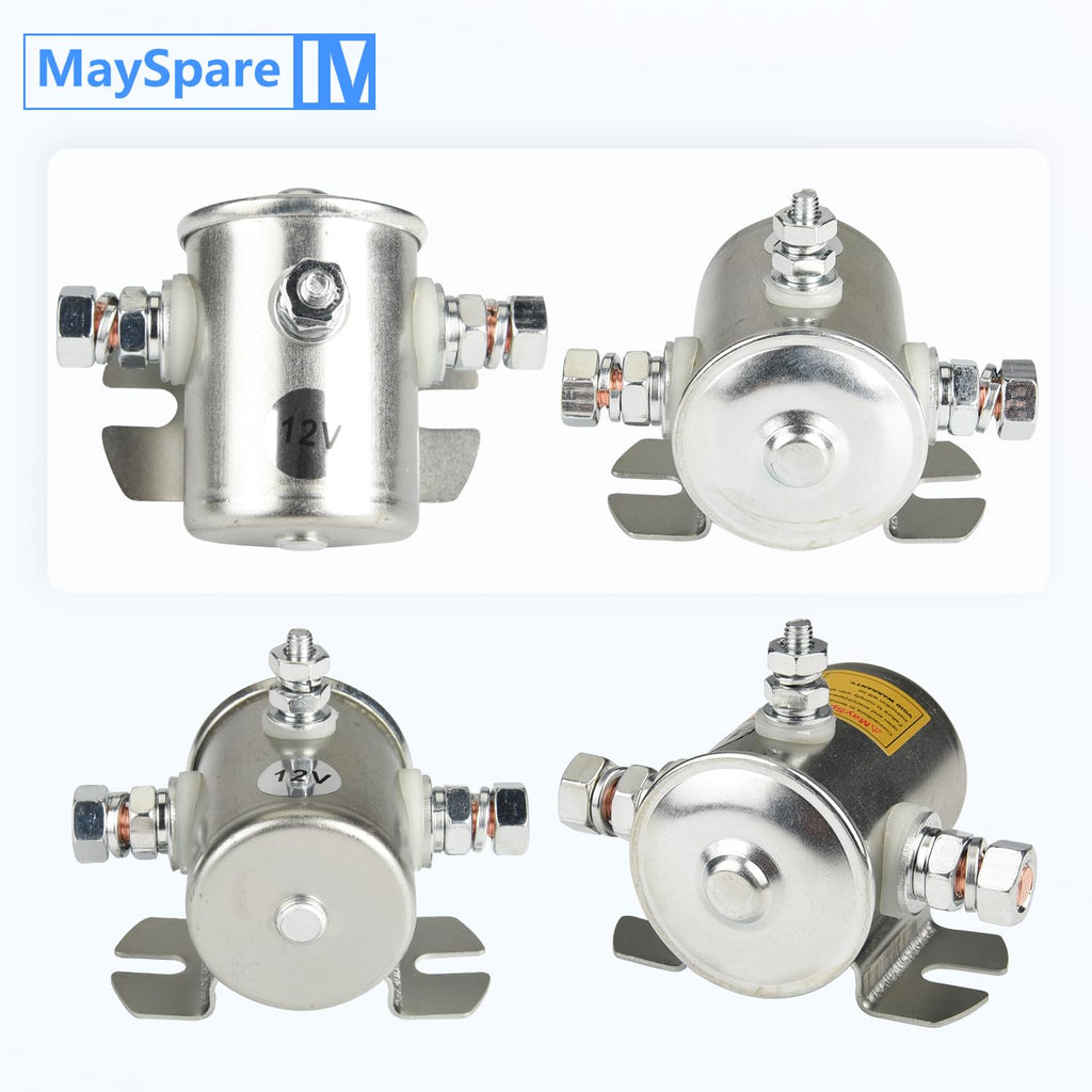 MaySpare Max Transient 200A Trombetta 12V Solenoid Relay 3 Terminal Heavy Duty Winch Marine 24106 SPST 12 Volt Solenoid