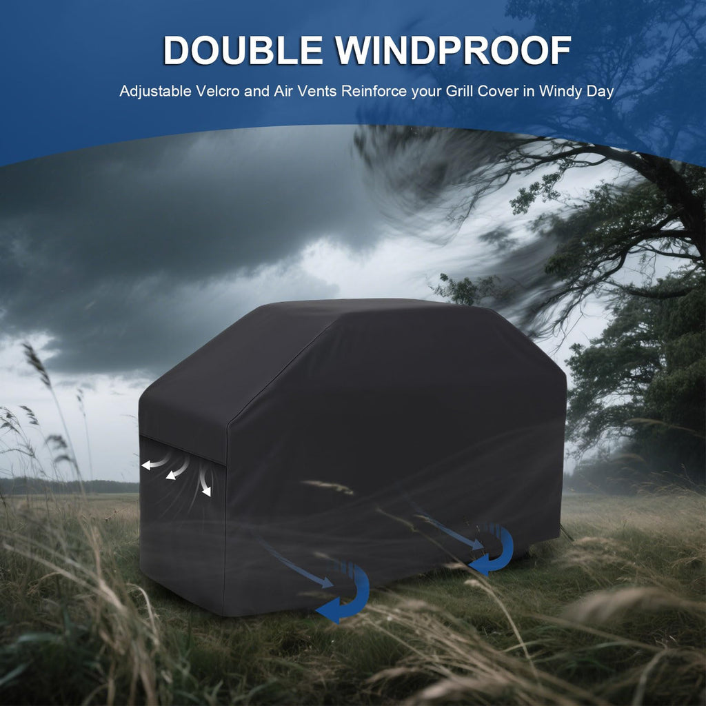 Grill Cover for Outdoor Grill,600D Heavy Duty Griddle Cover for Blackstone 28" Griddle,Waterproof 5483 BBQ Grill Cover with Air Vent and Click-Close Straps