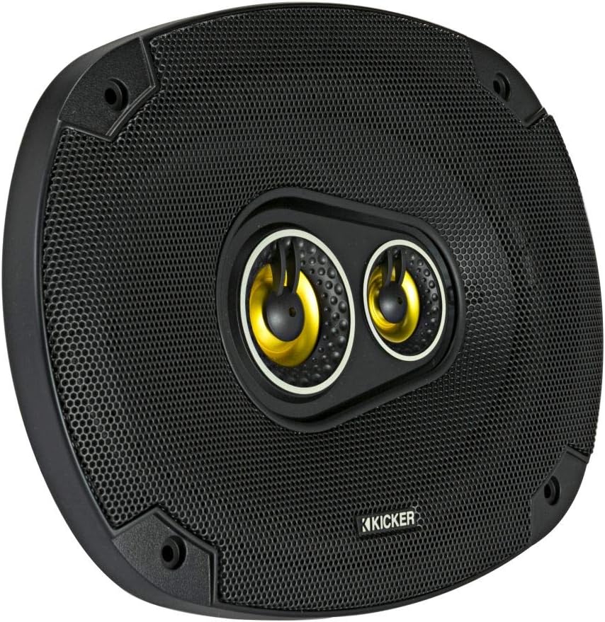 Kicker CS Series 150 Watt 6 x 9 Inch Car Audio Coaxial Speaker Pair, Black
