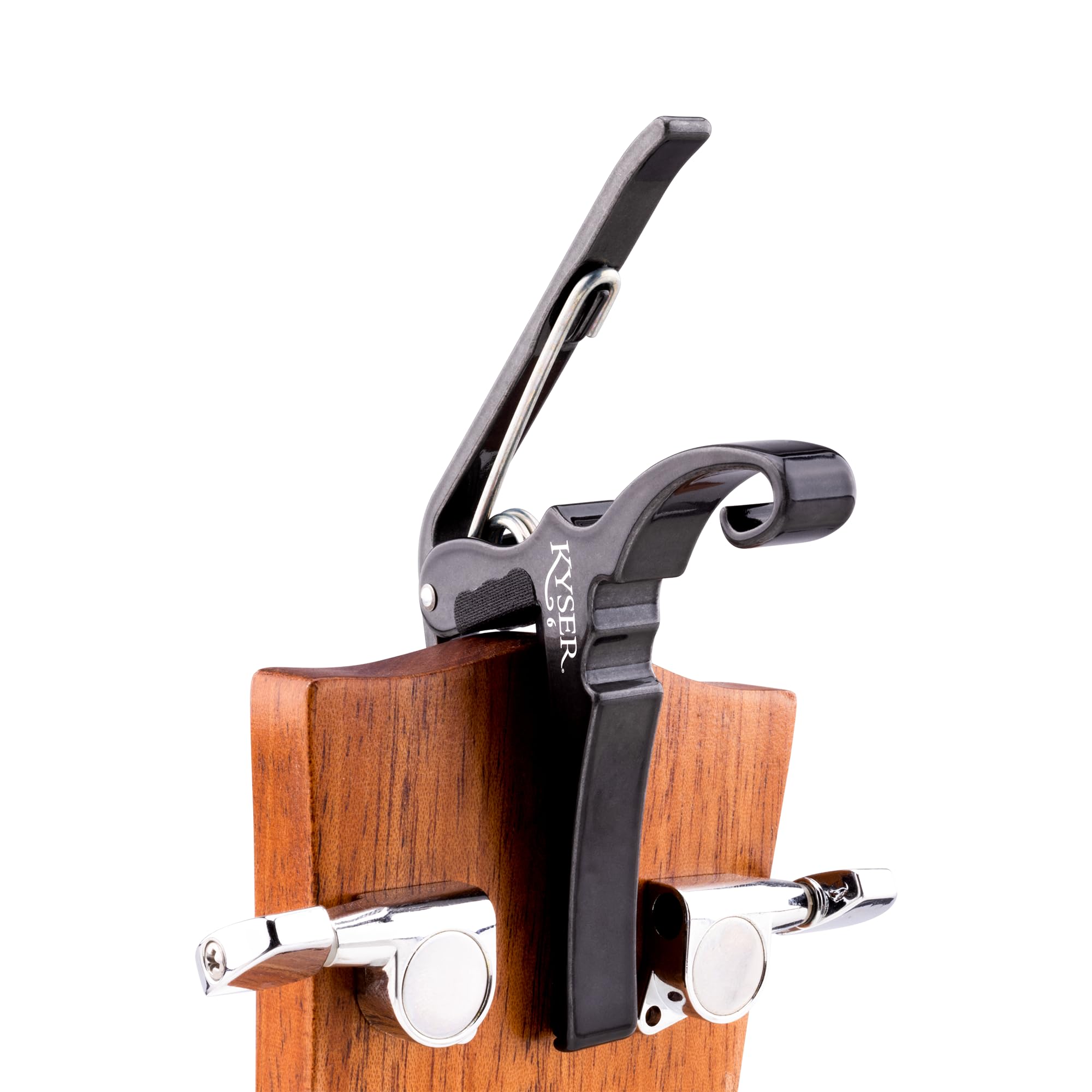 Kyser Musical Products Quick-Change Guitar Capo, KG6ABA, Abalone - For 6-String Acoustic Guitars, Made in USA, Quality, Strong, Lightweight, Quick & Easy Key Changes, Innovative, Perfect Fit