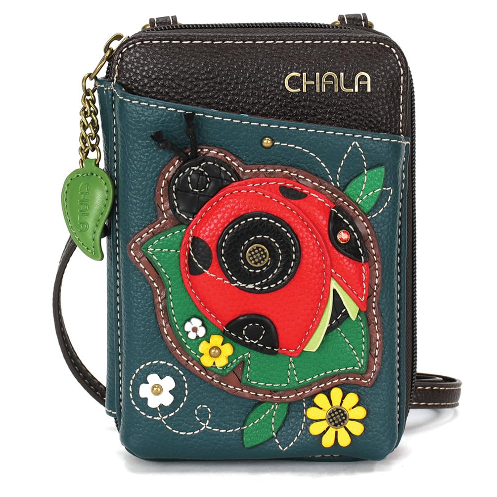CHALA Wallet Crossbody Cell Phone Purse - Women Faux Leather Multicolor Handbag with Adjustable Strap