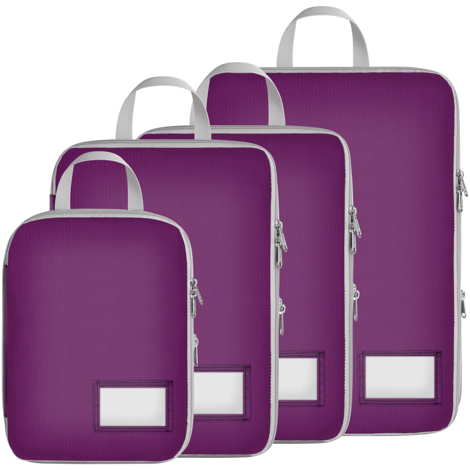 Cambond Compression Packing Cubes for Travel - Lightweight Expandable Travel Bags Luggage Organizers Travel Essentials Compression Cubes for Travel Space Saver for Carry on Suitcases Organizer