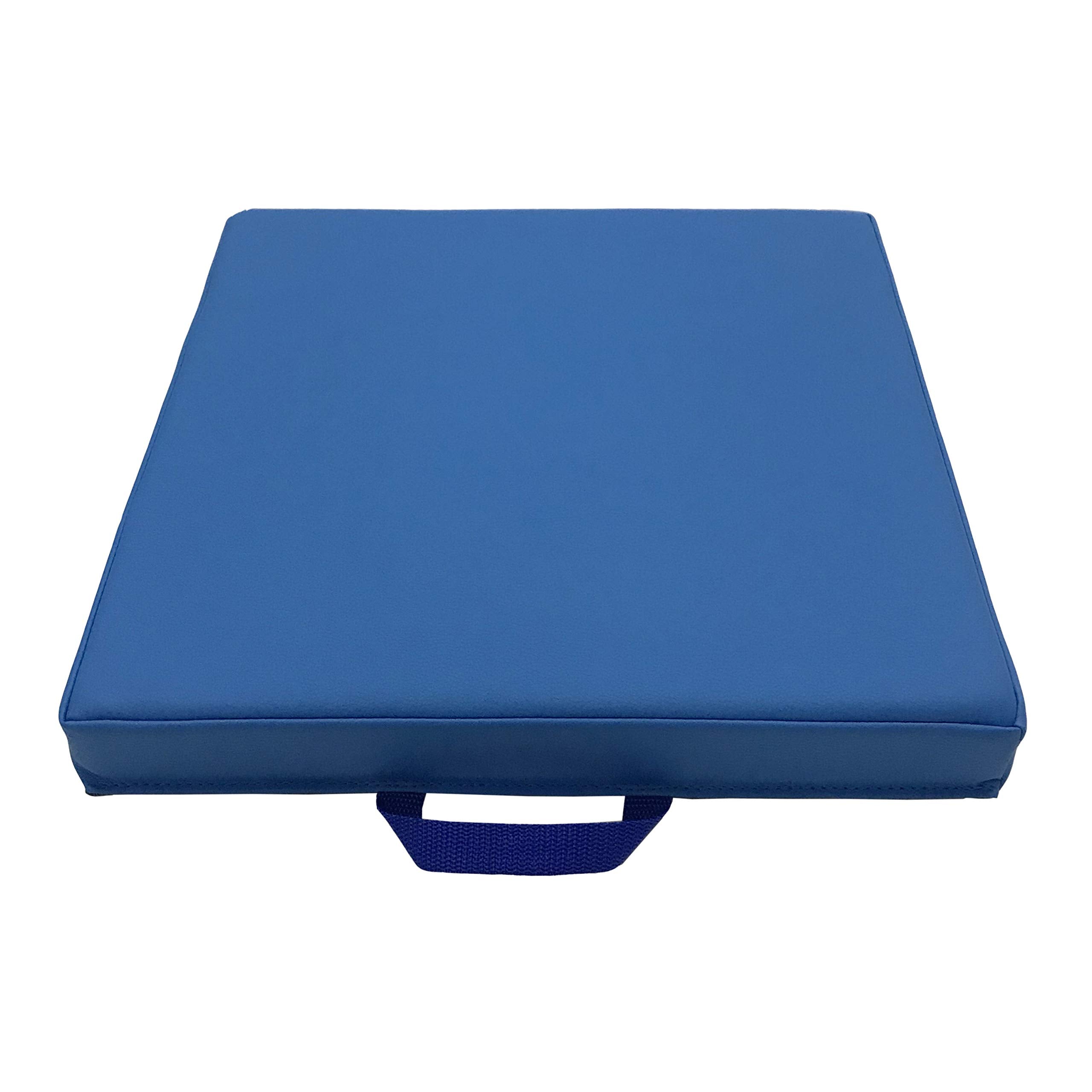 Factory Direct Partners SoftScape 15 inch Square Classroom Floor Cushions with Handles; Flexible Seating for Daycare, Preschool, Playroom; 2 inch Thick Deluxe Foam (6-Piece) - Assorted, 12228-AS