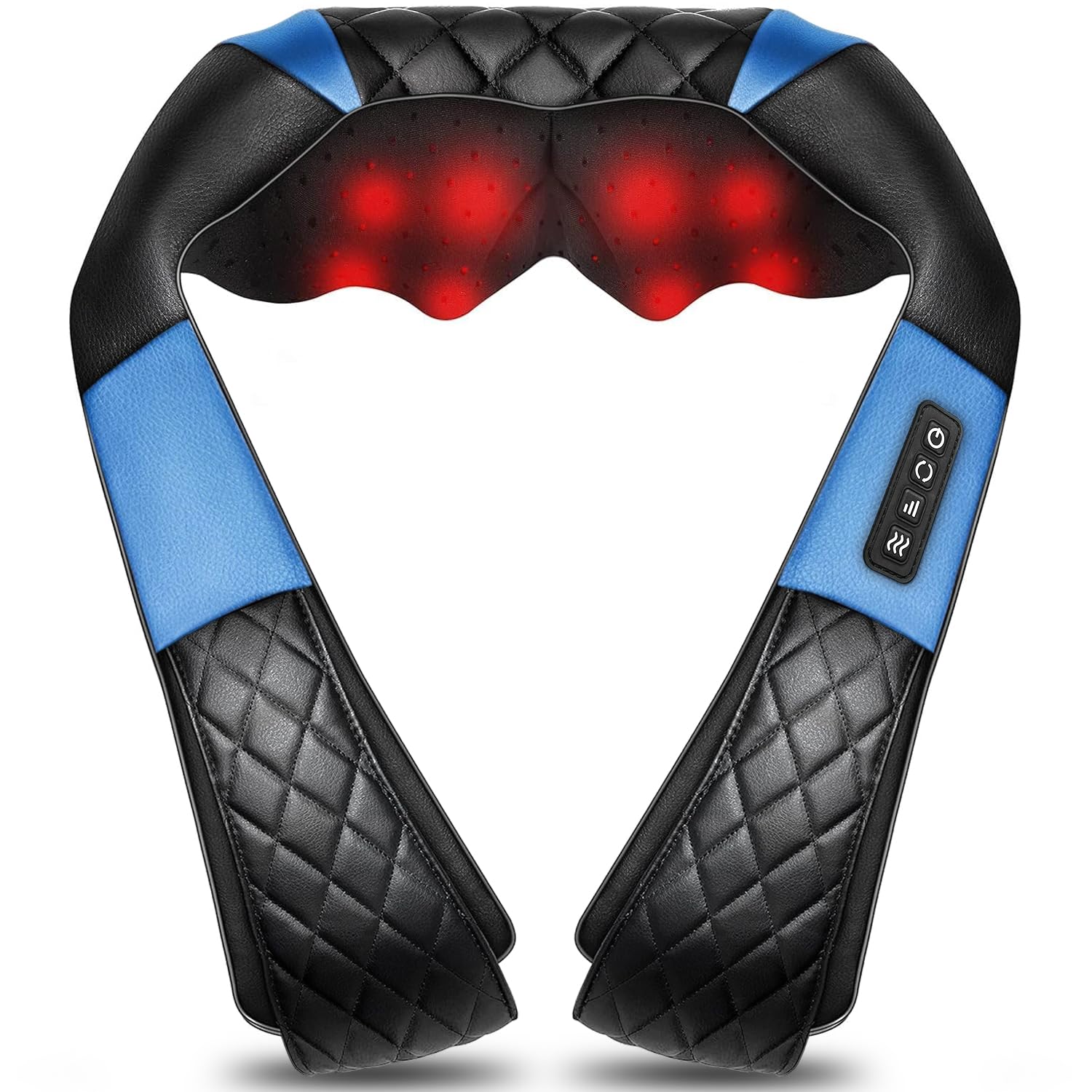 Shiatsu Neck and Back Massager with Heat, Electric Deep Tissue 4D Kneading Massage Pillow for Shoulder, Leg, Body Muscle Pain Relief - Best Gifts for Women Men Mom Dad