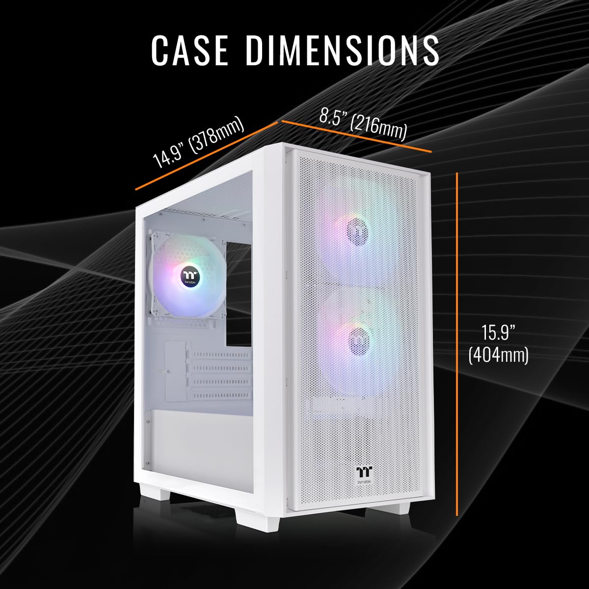 Thermaltake LCGS Quartz R66 Gaming Desktop (AMD Ryzen™ 5 5600, ToughRam DDR4 3600Mhz 16GB RGB Memory, AMD Radeon™ RX 6600, 1TB NVMe M.2, WiFi, Windows 11) S2QT-B550-R66-LCS