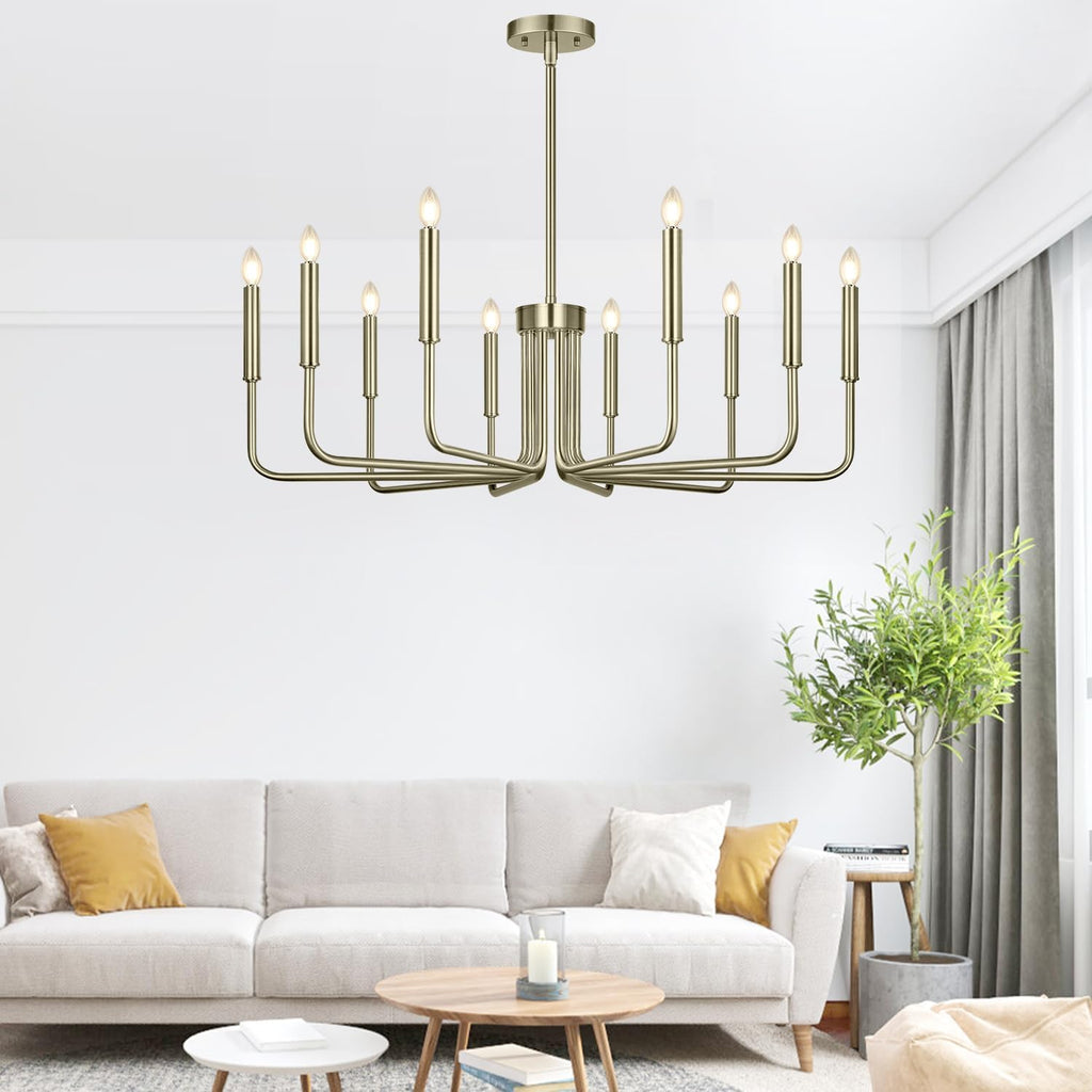 Rustic Black Chandelier, 6-Light Antique Farmhouse Chandelier for Dining Room Lighting Fixtures, Vintage Candle Pendant Light Fixtures Chandeliers for Dining Room Bedroom, Foyer and Living Room