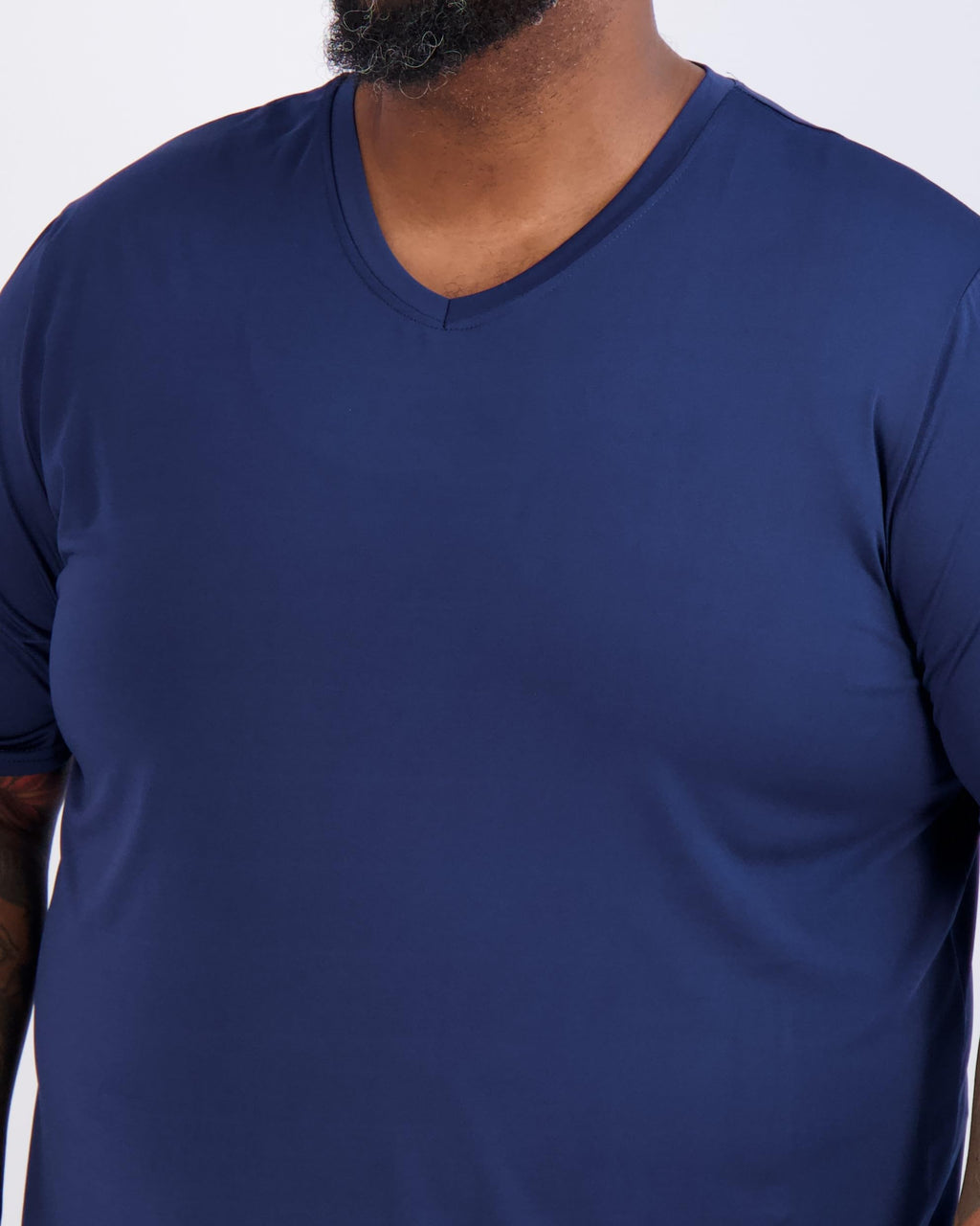 Real Essentials 3 Pack: Men's Big & Tall Short Sleeve V-Neck Athletic T-Shirt Dry-Fit Workout Shirts Moisture Wicking (3X-5X)
