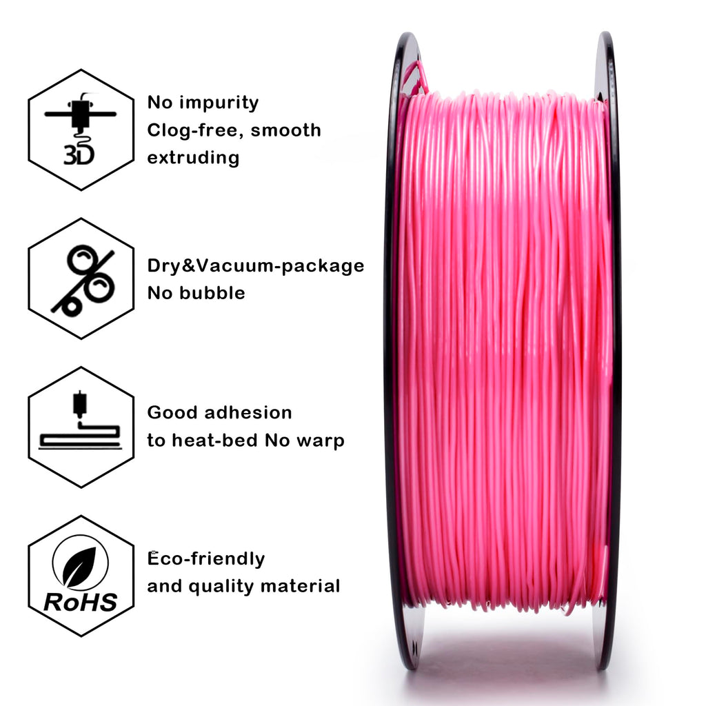 ZIRO TPU Filament 1.75mm 3D Printer Filament, Shore 95A Hardness TPU, Flexible Soft Material, 0.8KG/1.8lbs Spool, Fit Most FDM 3D Printers, Black