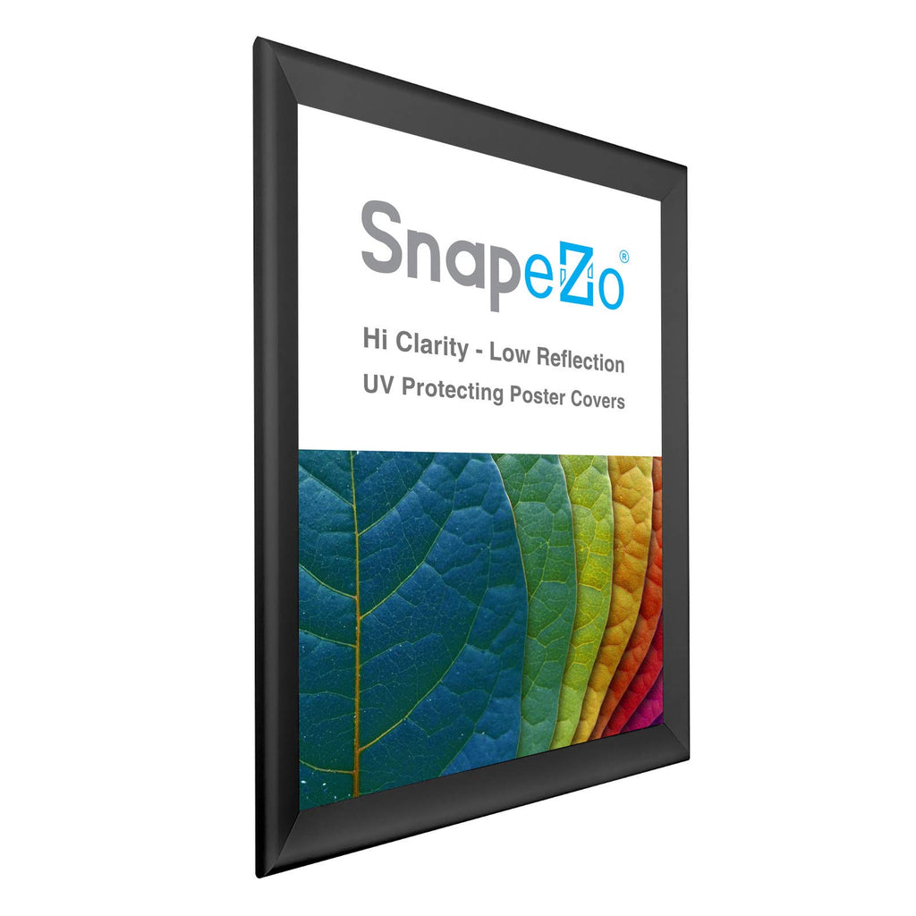 SnapeZo Movie Poster Frame 27x40 Inches, Black 1.7 Inch Aluminum Profile, Front-Loading Snap Frame, Wall Mounting, Wide Series for One Sheet Movie Posters