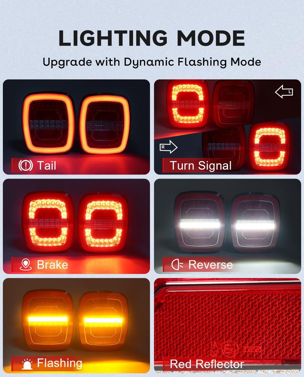 Agrieyes Halo Wireless Trailer Lights, 2 Mounting Options Magnetic Trailer Light for Towing, Portable LED Tow Lights Kit for Trucks, Boat, RV Amber