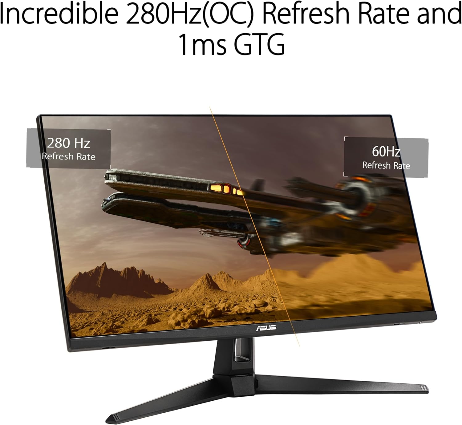 ASUS TUF Gaming 27” 1080P HDR Monitor (VG279QM1A) - Full HD (1920 x 1080), 280Hz, 1ms, Fast IPS, Extreme Low Motion Blur Sync, Freesync Premium, G-SYNC Compatible, Speakers, Variable Overdrive