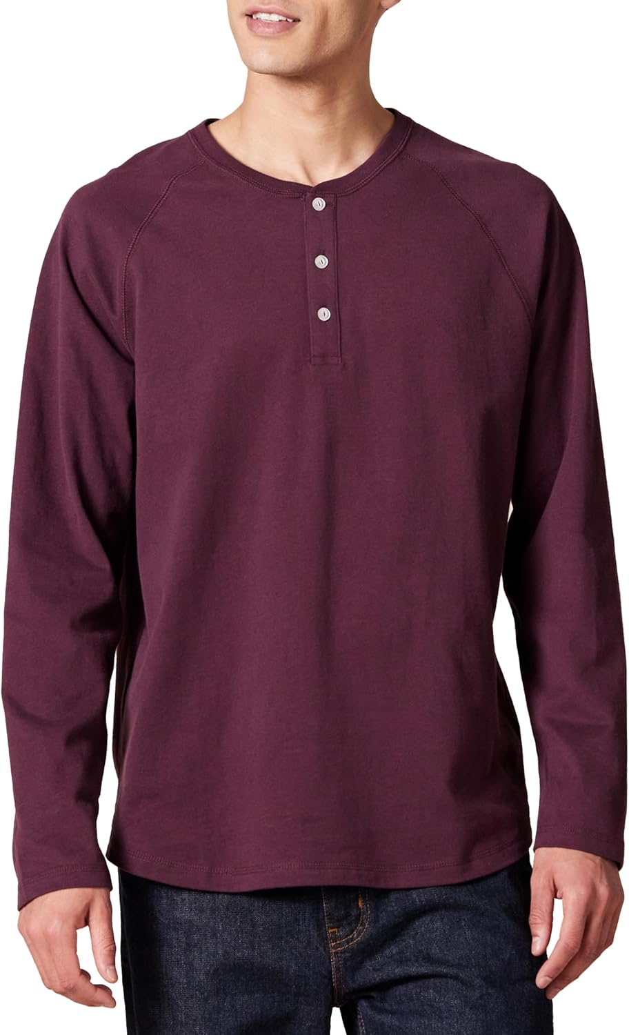 Amazon Essentials Men's Long-Sleeve Henley Shirt