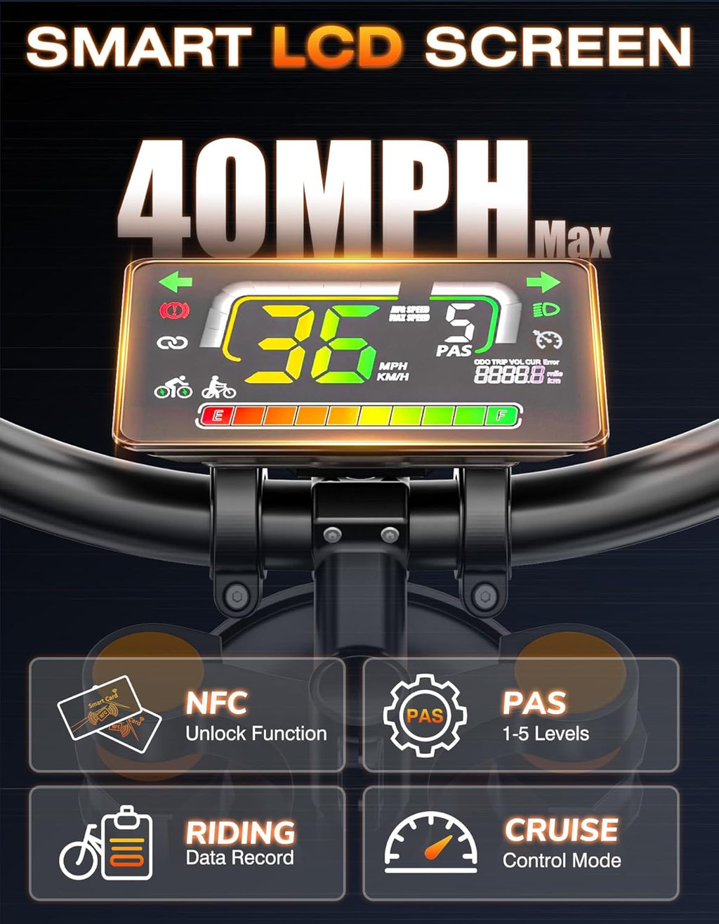 ASKGO Electric Dirt Bike, 4500W Peak Motor, 65KM/H Fast Electric Bike, 48V 25Ah Battery,160KM, Hydraulic Brakes, Full Suspension, 7-Speed Gear, 5 PAS Mode, 16" Off-Road E-Bike for Adults & Teens