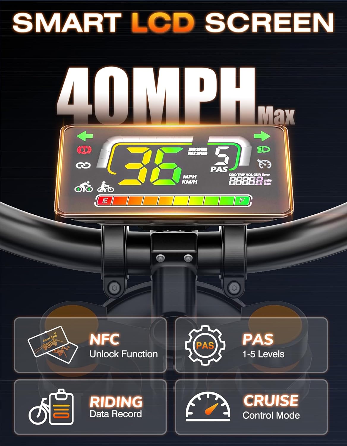 ASKGO Electric Dirt Bike, 4500W Peak Motor, 65KM/H Fast Electric Bike, 48V 25Ah Battery,160KM, Hydraulic Brakes, Full Suspension, 7-Speed Gear, 5 PAS Mode, 16" Off-Road E-Bike for Adults & Teens