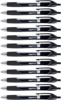 Amazon Basics Retractable Gel Ink Pens for Note-Taking and Office Writing, Fine Point 0.7mm, Smooth Writing, Black, 12-Pack