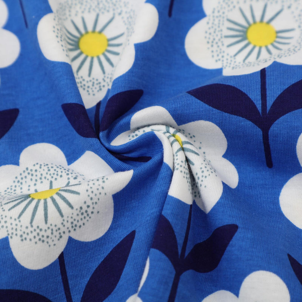 HILEELANG Little Girls Cotton Dress Sleeveless Casual Summer Sundress Flower Printed Jumper Skirt