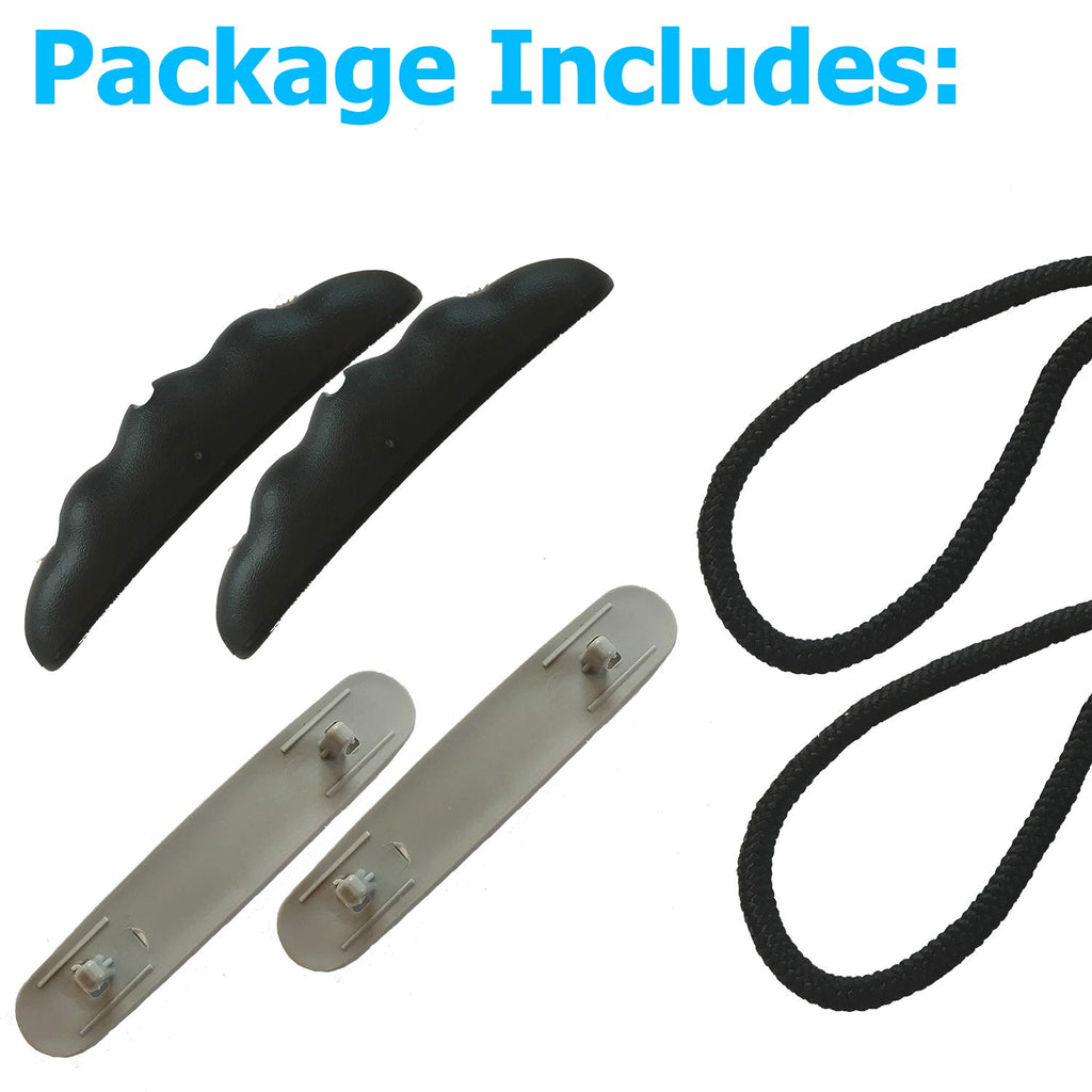 Occult Kayak Handles (2 Pack) - Ultra Heavy Duty Bungee - Replacement Installation Kit - Kayak and Boat Accessories