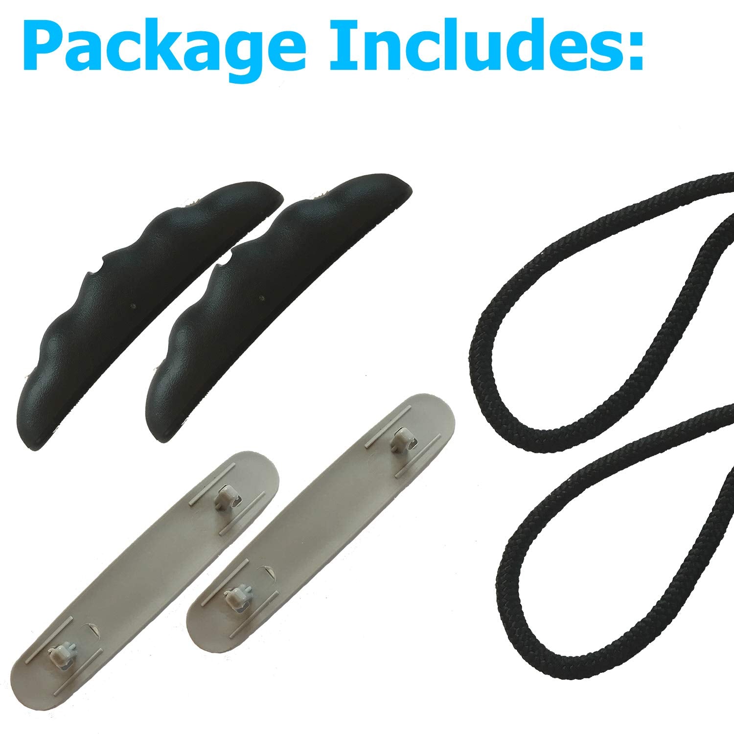 Occult Kayak Handles (2 Pack) - Ultra Heavy Duty Bungee - Replacement Installation Kit - Kayak and Boat Accessories