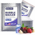 200-Pack Insulated Silver Thermal Bubble Mailers 6 x 7 - Waterproof Metallic Foil Self-Sealing Padded Envelopes for Cold Shipping, Perishables, Food, Cosmetics, Pharmaceuticals