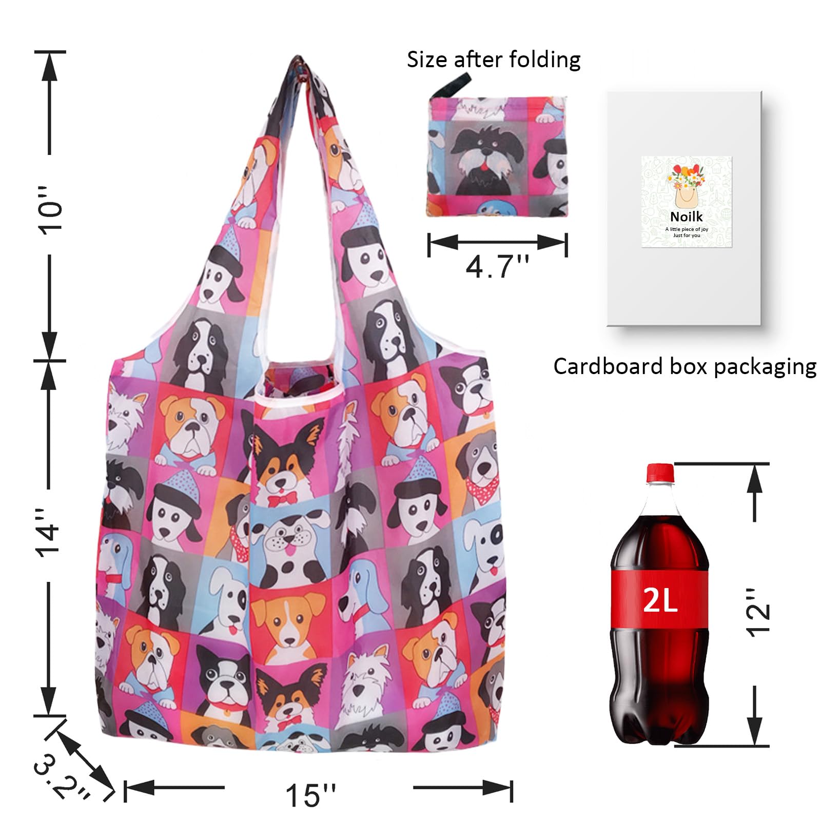 Bolsas de compras reutilizables para comestibles, paquete de 4 de 50 libras bolsas plegables grandes y lavables para mercado, compactas para un fácil almacenamiento, bolsas de tela ligeras y