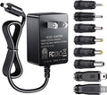 SoulBay 5V 2A Power Supply Adapter 10W AC100-240V to DC 5 Volt 2Amp Versatile Charger Cord with 8 Plugs for USB Hub TV Box Tablet Camera Speaker GPS Webcam Router and More 5vdc Electronics, 5FT