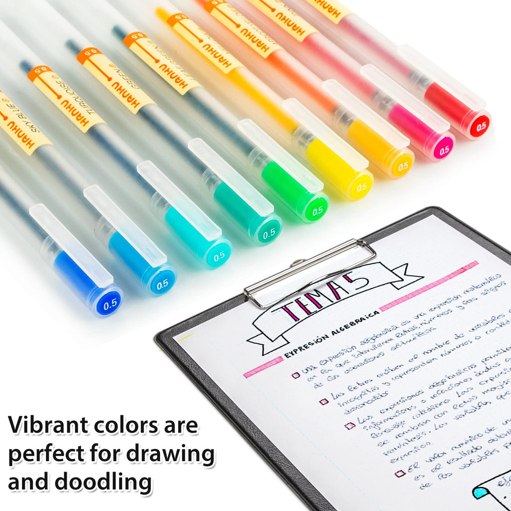 XSG Black Gel Pens[0.5mm]，Extra fine point pens Ballpoint pens For japanese Office School Stationery Supply 12 Packs