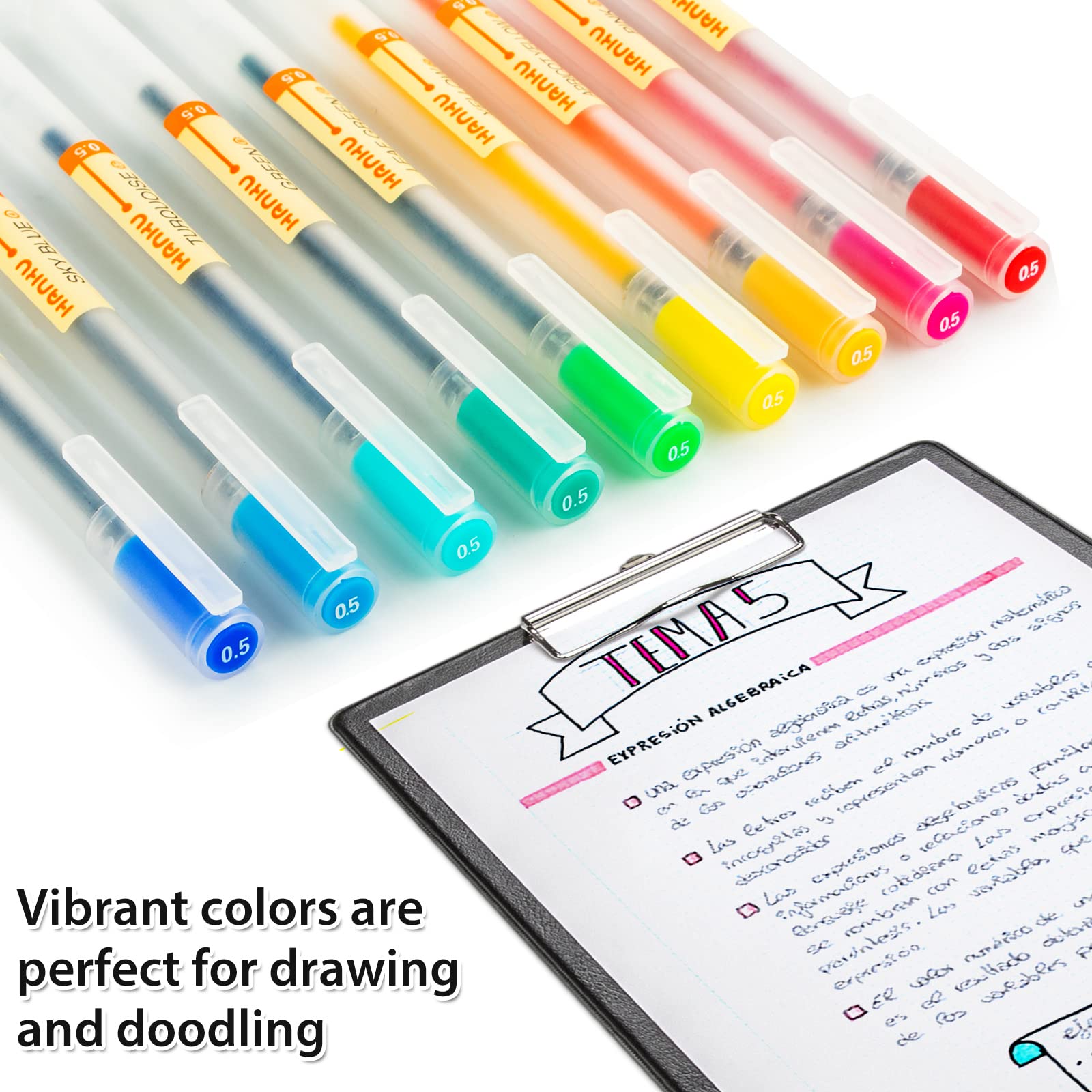 XSG Black Gel Pens[0.5mm]，Extra fine point pens Ballpoint pens For japanese Office School Stationery Supply 12 Packs