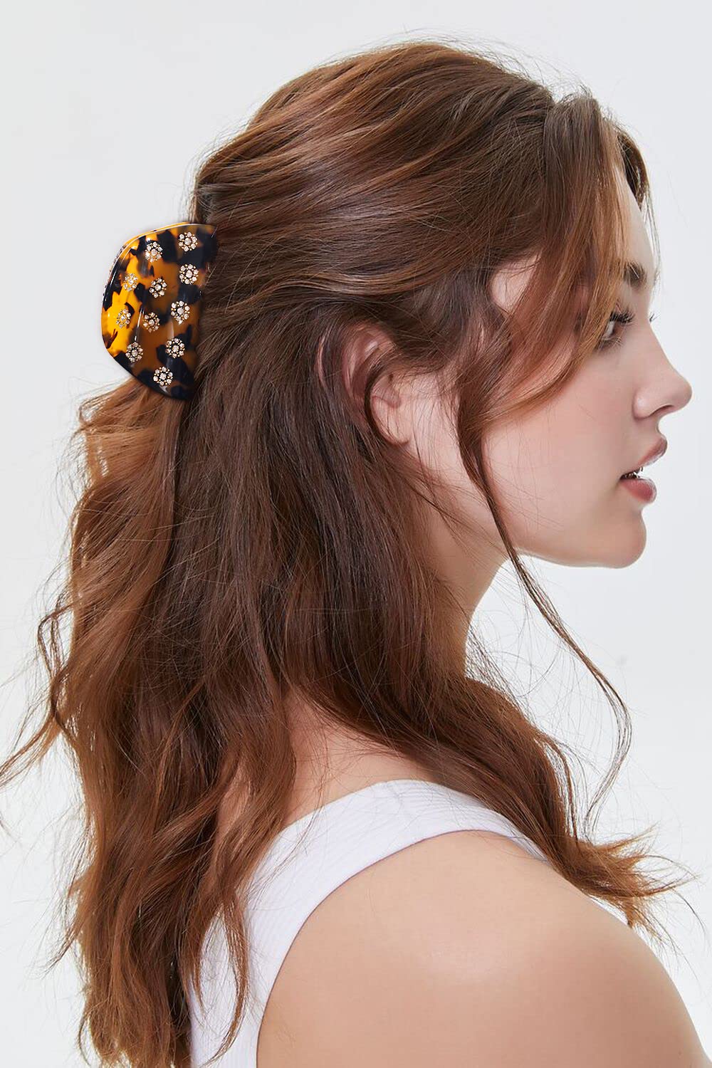 LILIE&WHITE Tortoise Claw Clips For Women - Strong Thick Hair Styling Accessories With Claws For Styling 1PC