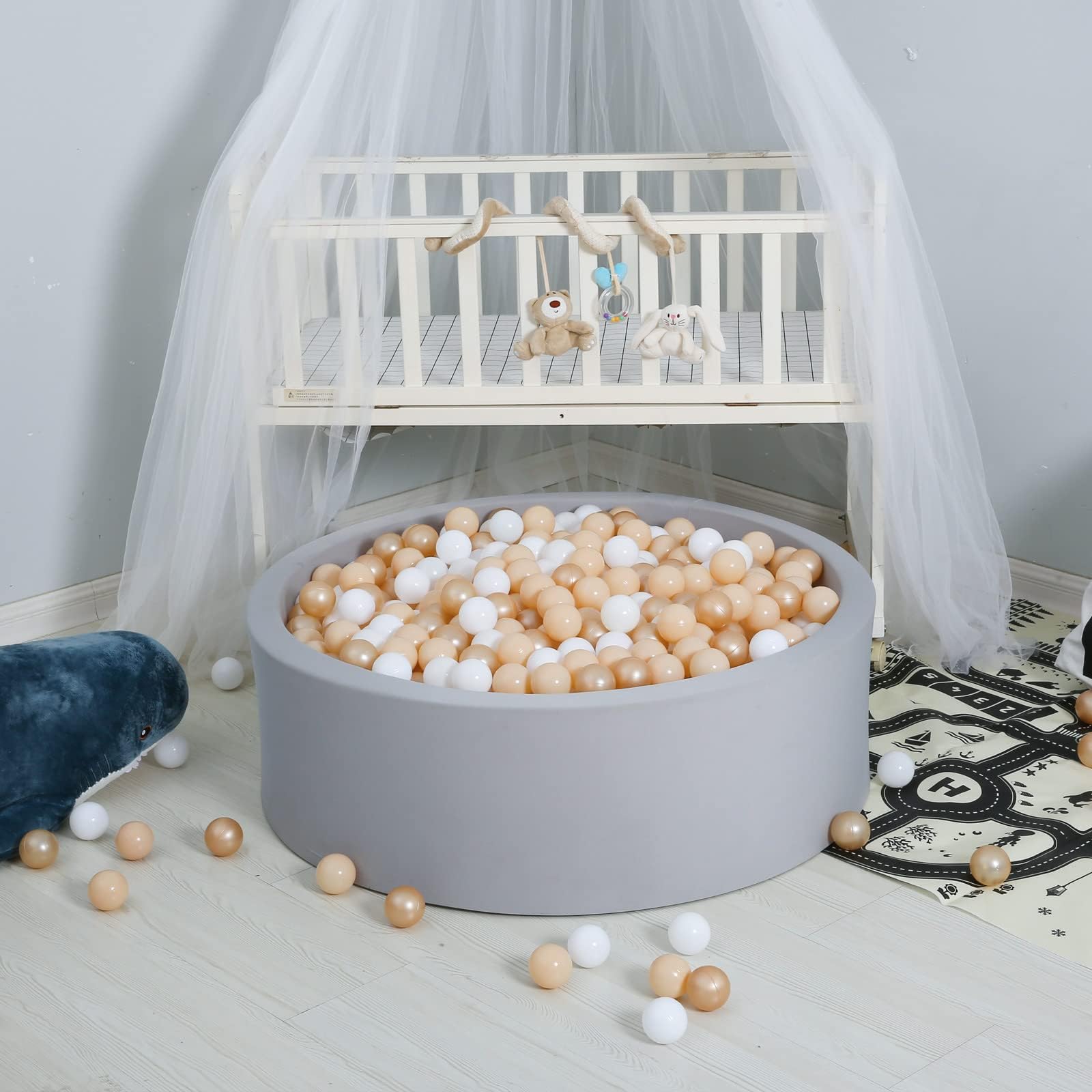GOGOSO Playpen Balls for GirlsToddlers for Playhouse, Baby Pool, Play Ball Fun Centers, for Babies, Kids, Toddlers 1-3, Phthalate Free BPA Free 100pcs