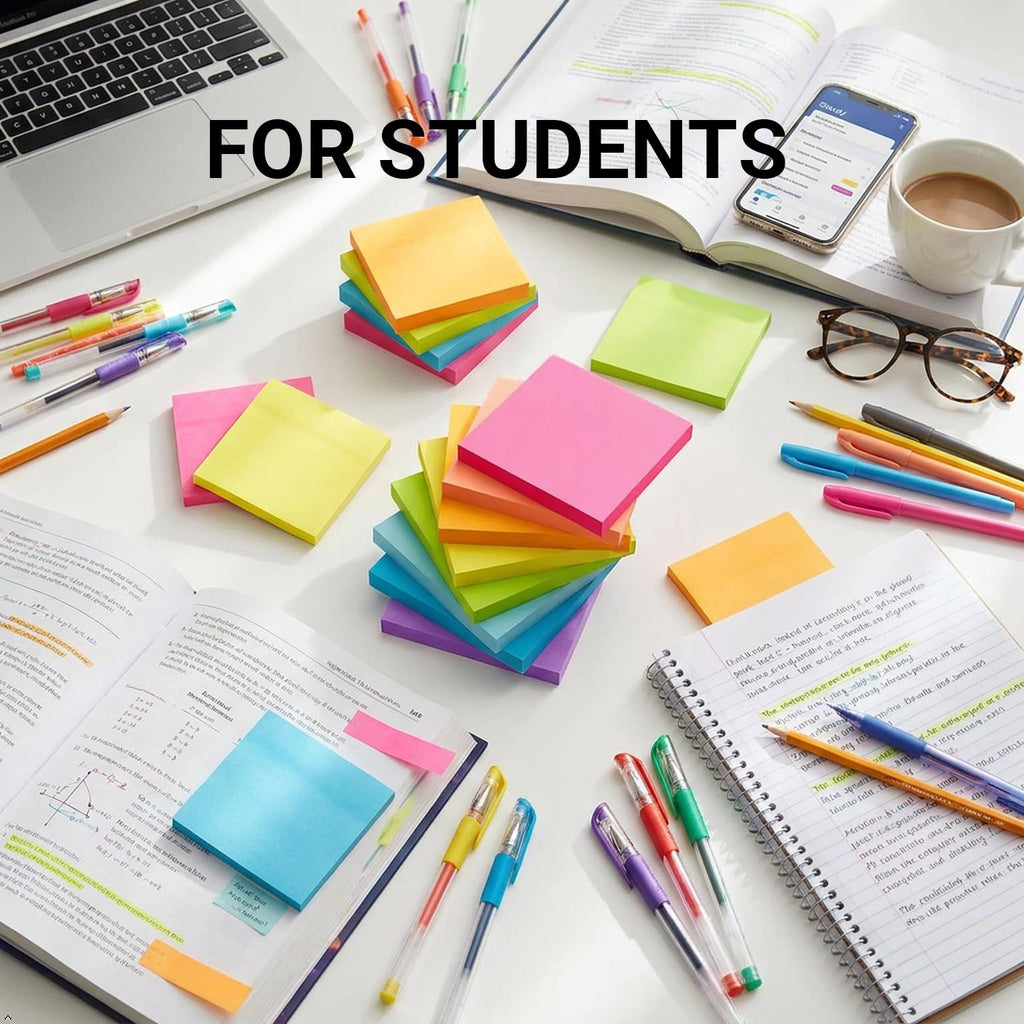Sticky Notes 3x3 Inches,Bright Colors Self-Stick Pads, Easy to Post for Home, Office, Notebook, 82 Sheets/pad