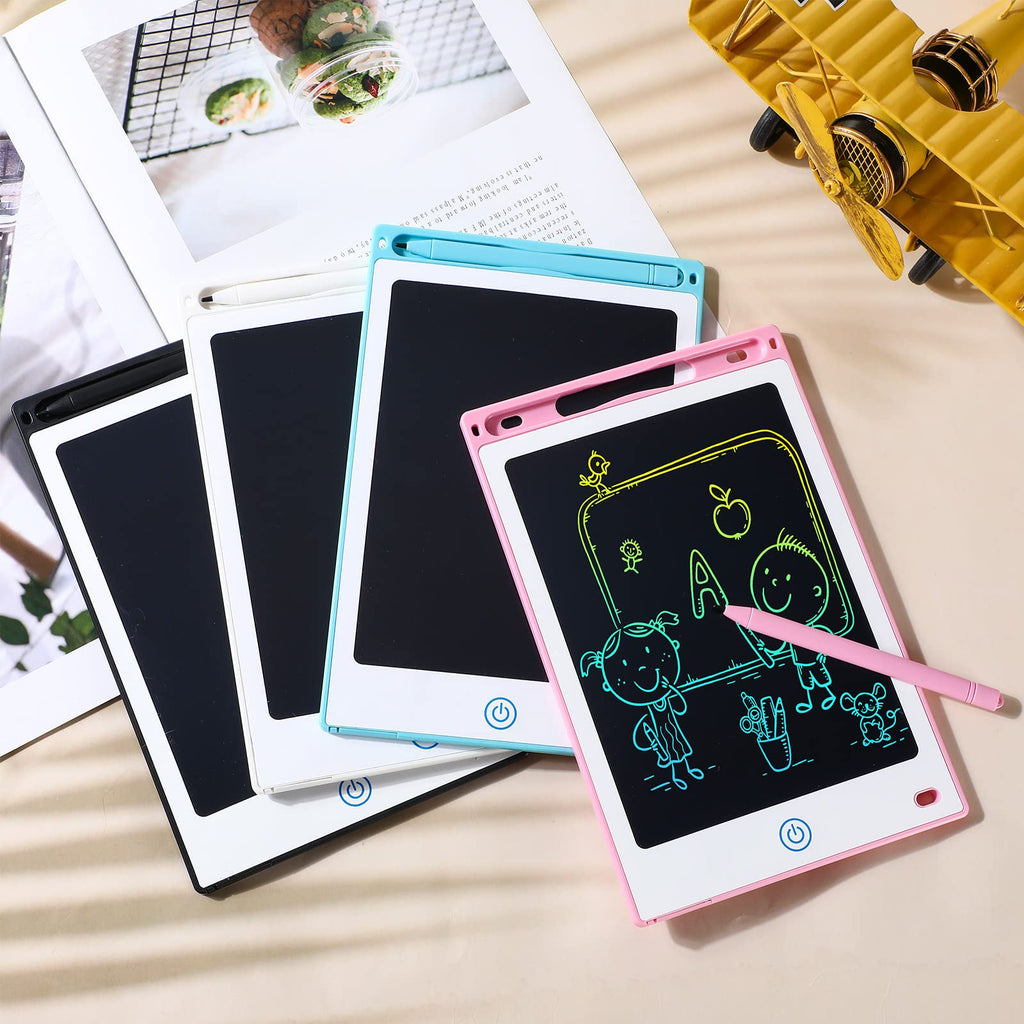 Zhehao 32 Pcs LCD Writing Tablet for Kids Bulk 8.5 Inch Colorful Doodle Board Tablet Erasable Doodle Pad Educational Toy Birthday Easter Gift for Boys Girl Age 3-10(Black)
