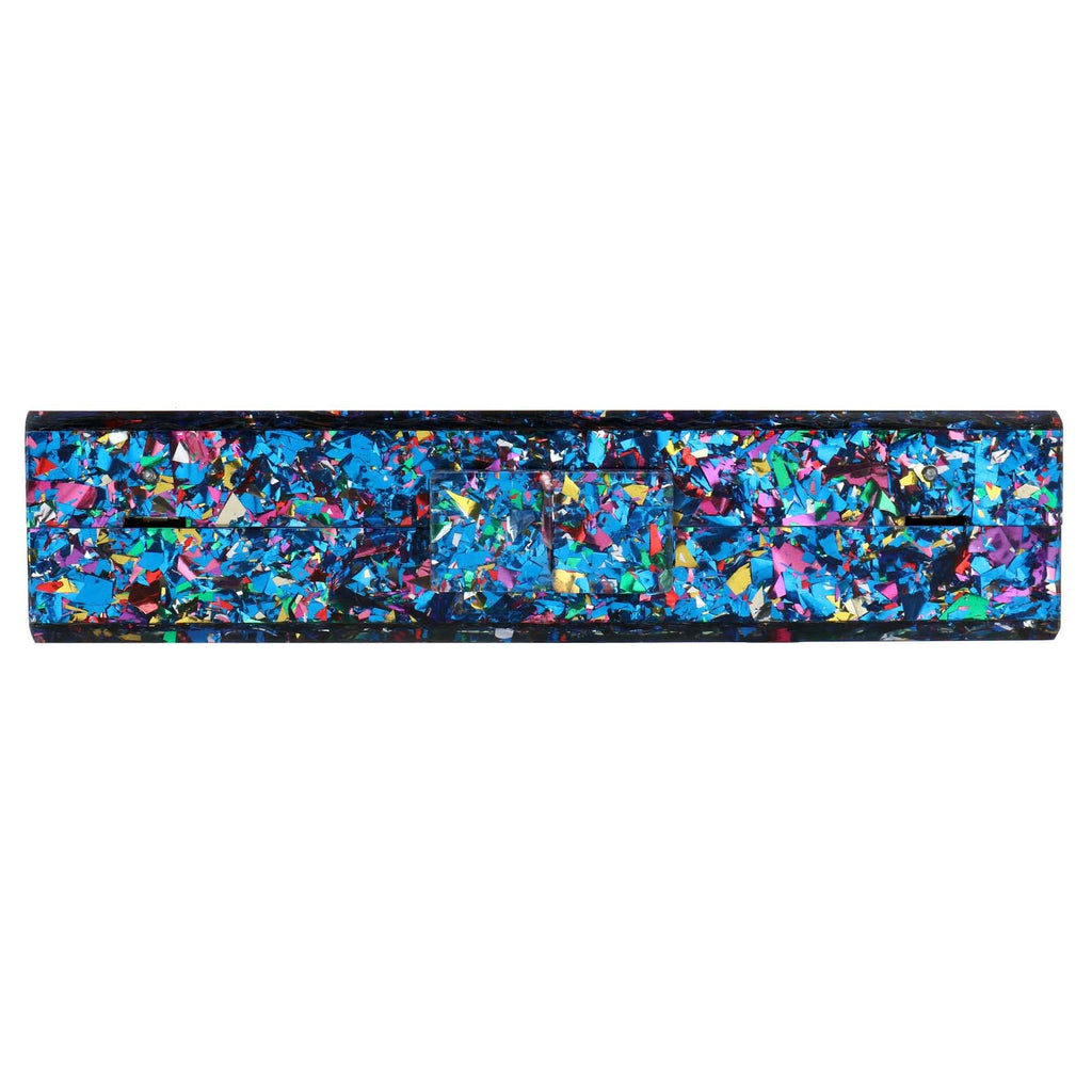 Gets Acrylic Purses and Handbags for Women Multicolor Perspex Geometric Patterns Box Clutch Banquet Evening Crossbody Handbag