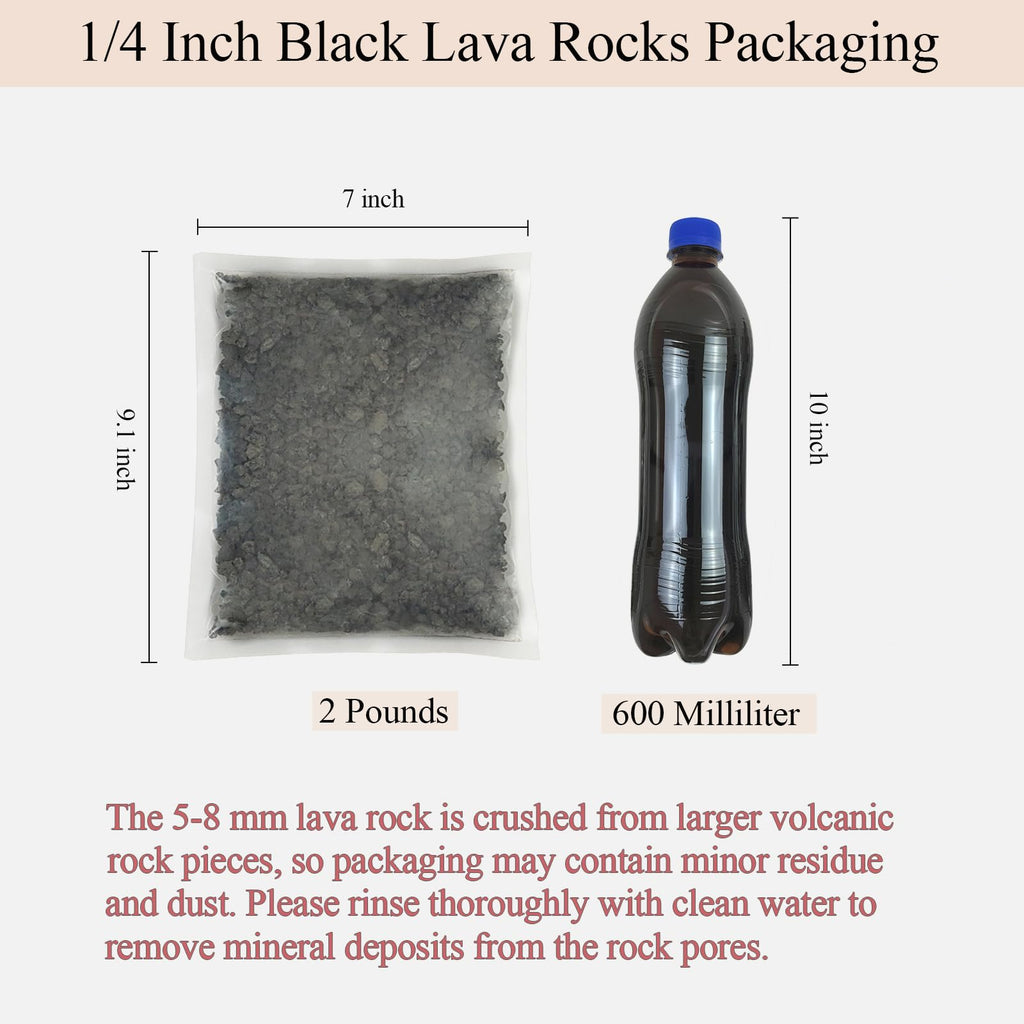 FANTIAN 2 lbs Red Lava Rocks for Plants,1/4 Inch Crush Volcanic Rock Gravel Potting Mix for Succulent Cactus Bonsai Aquarium Fire Pits and Garden Landscaping