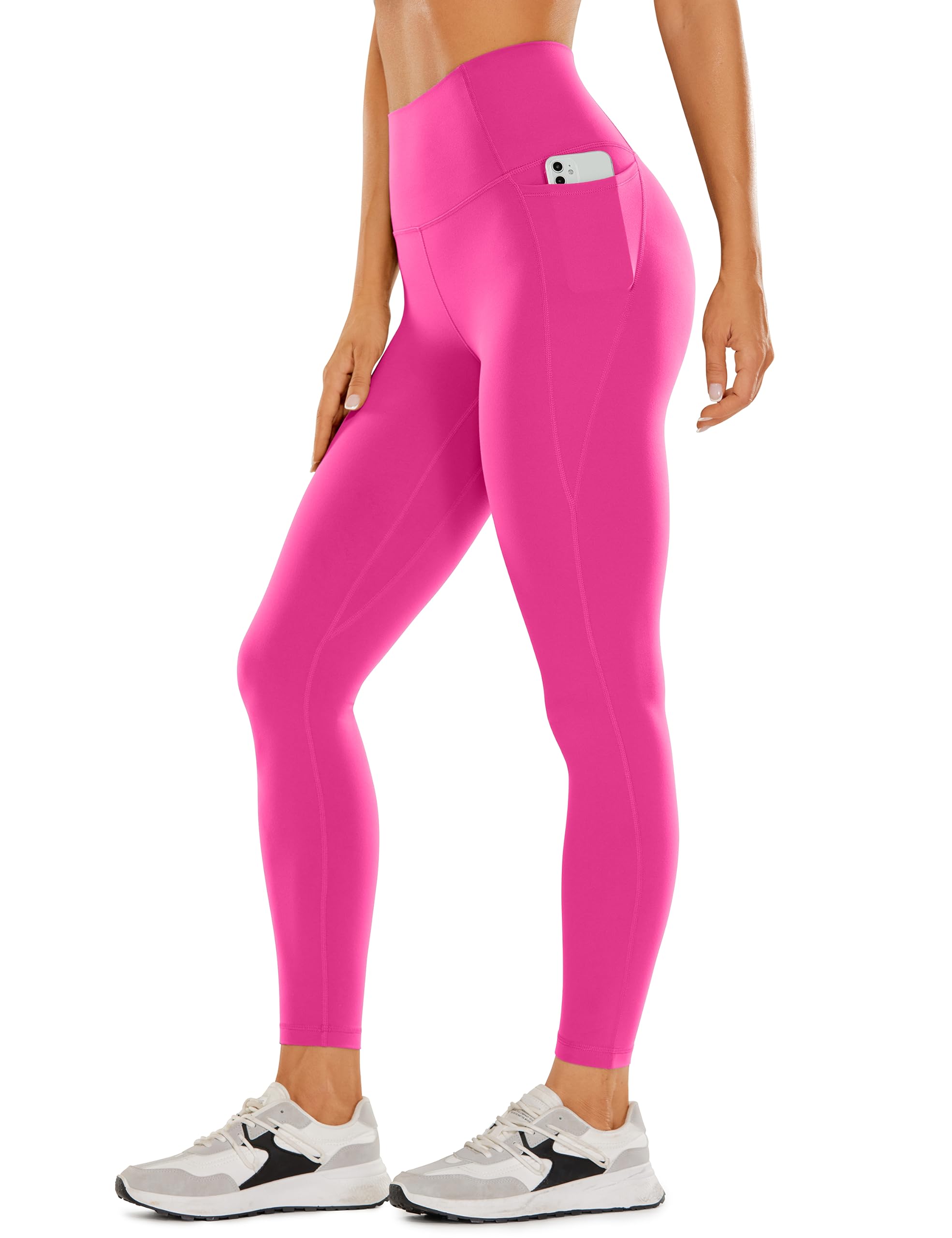 CRZ YOGA Butterluxe Workout Leggings Pockets 25'' - High Waisted Gym Womens Yoga Pants Buttery Soft