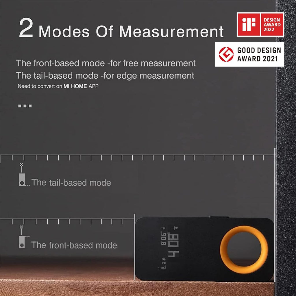 HOTO Laser Measuring Tool, Fathers Day Dad Gifts, Pocket-Size 98Ft Laser Tape Measure ±2mm Accuracy, USB-C Rechargeable, OLED Display, Ft/M/in Unit, Real-Time Data Sync, Cool Gadgets Gifts for Men