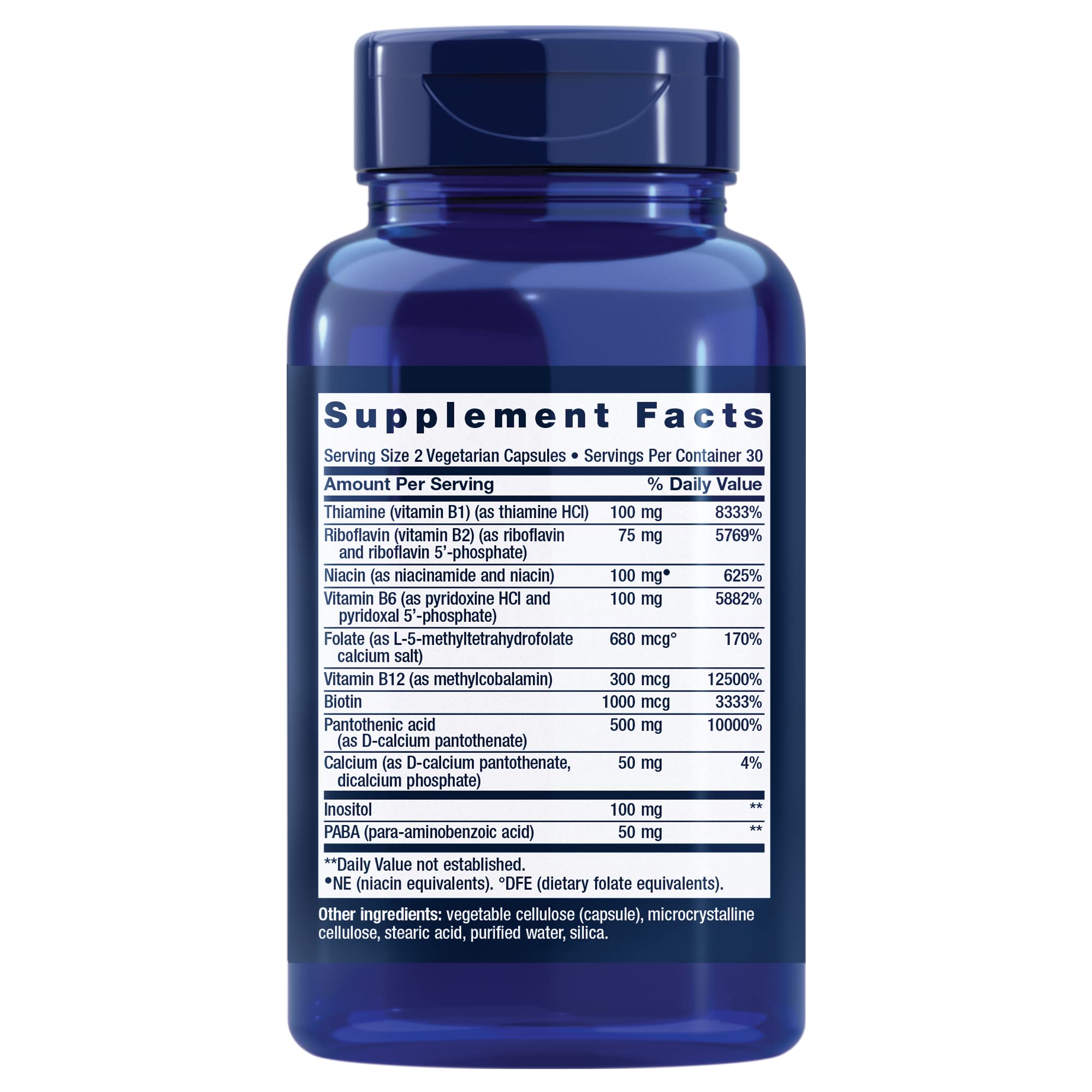 Life Extension BioActive Complete B-Complex, Heart, Brain and Nerve Support, Healthy Energy, Metabolism, Complete B Complex, 60 Vegetarian Capsules