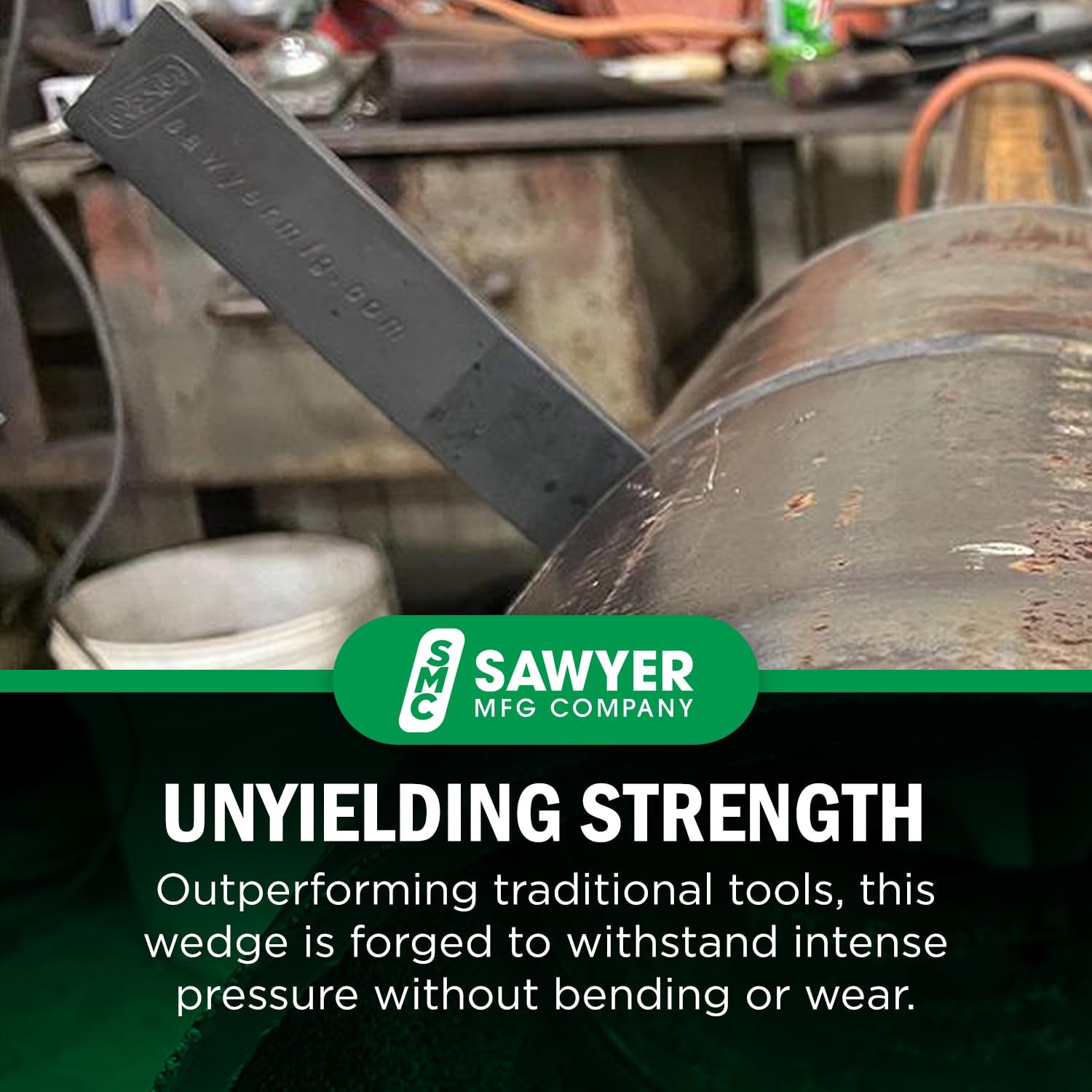 Sawyer Mfg Company 4" Welding Wedge – Precision Steel for Pipe Fitting and Metalwork for Accurate Gap Adjustment, Ideal for Pipefitters, TIG, Ironworkers, Gutter Installation and Metal Spacers – Small
