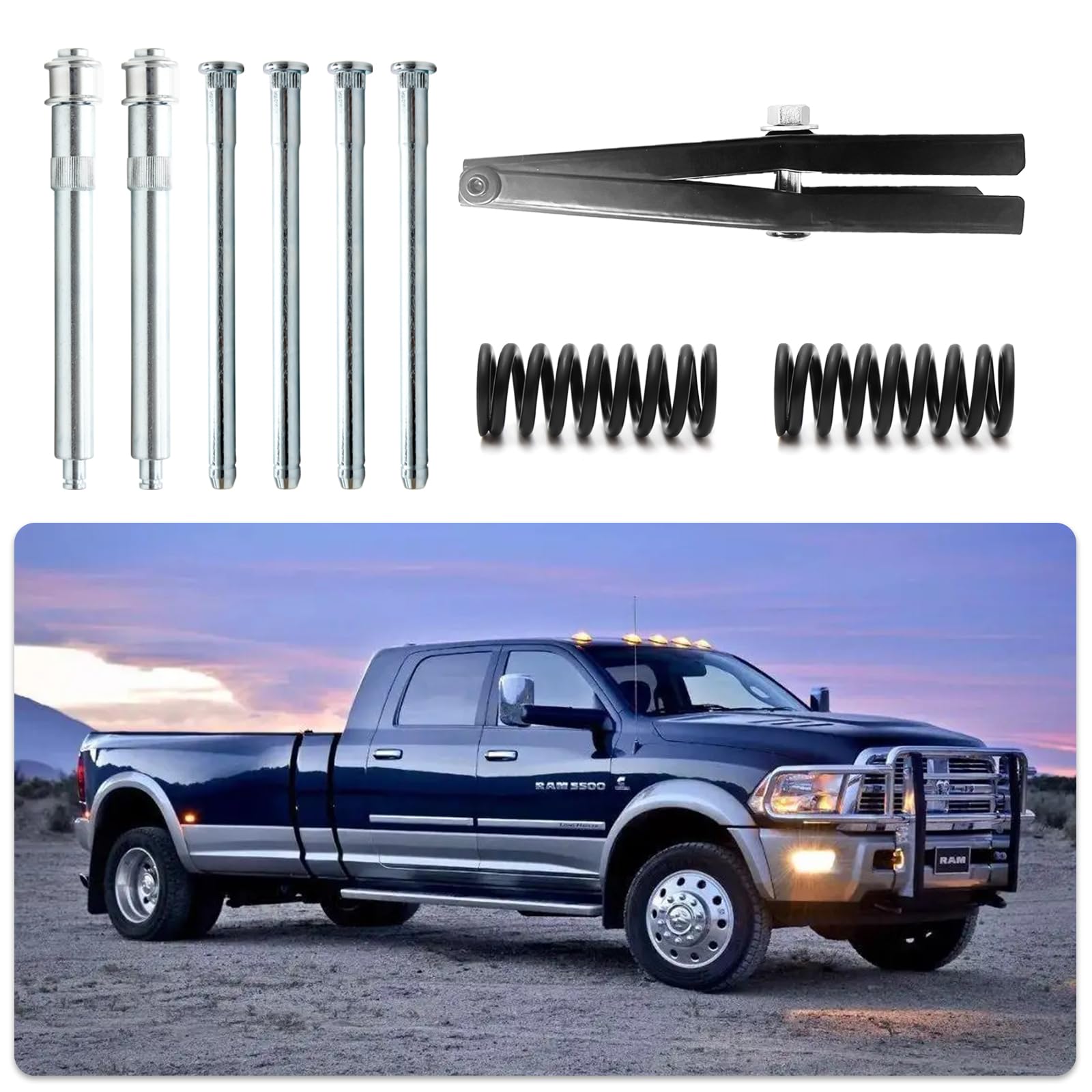 Door Hinge Pin and Bushing Kit Hinge with Pin LEDAUT Replacement for Ford F150-F350 Bronco SUV
