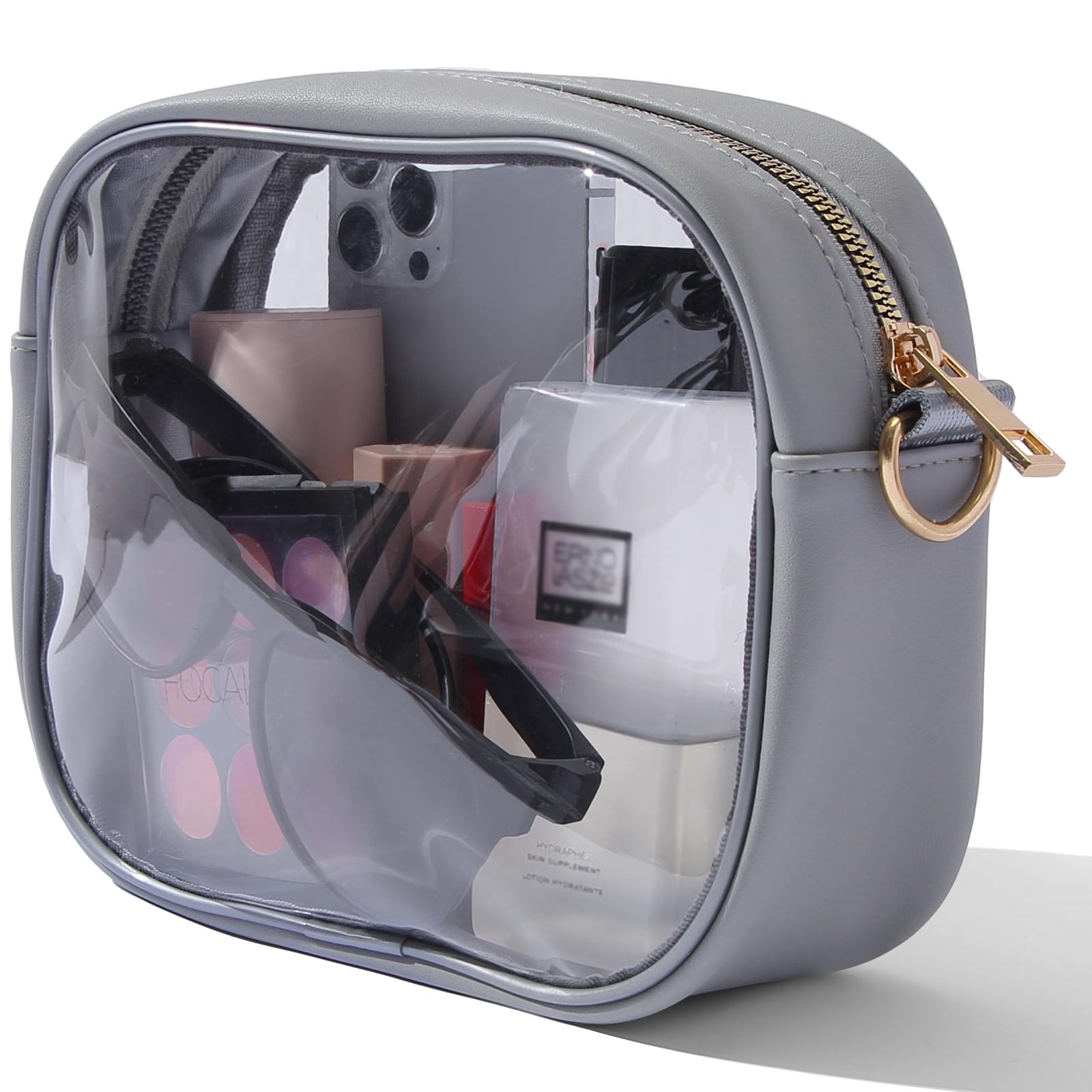 TOBVZOO Clear Bag Stadium Approved, Crossbody Transparent Bag for Concerts Sports Events, Purses for Men & Women